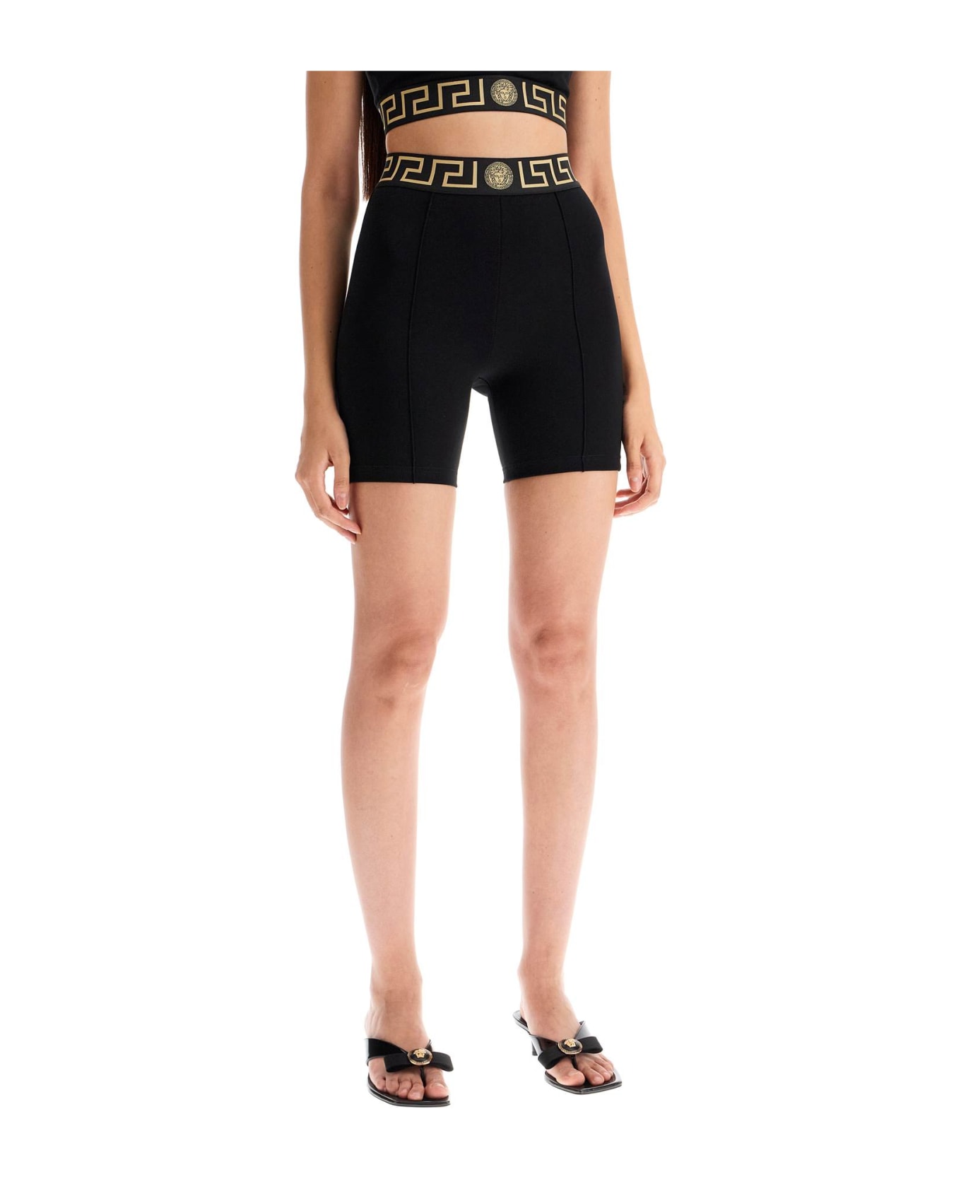 Versace 
greca
 Print Shorts - BLACK (Black)