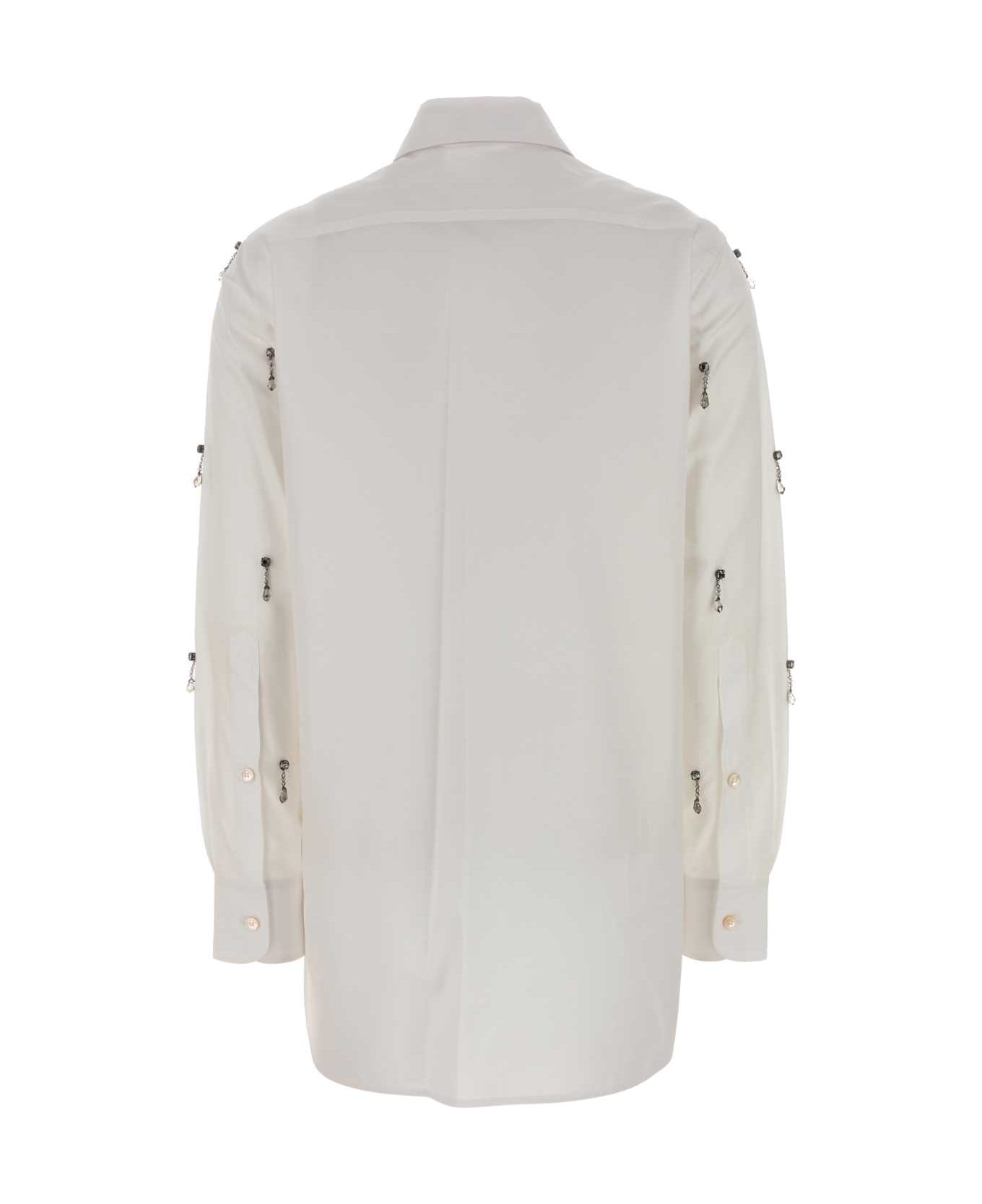 Stella McCartney White Poplin Shirt - PUREWHITE