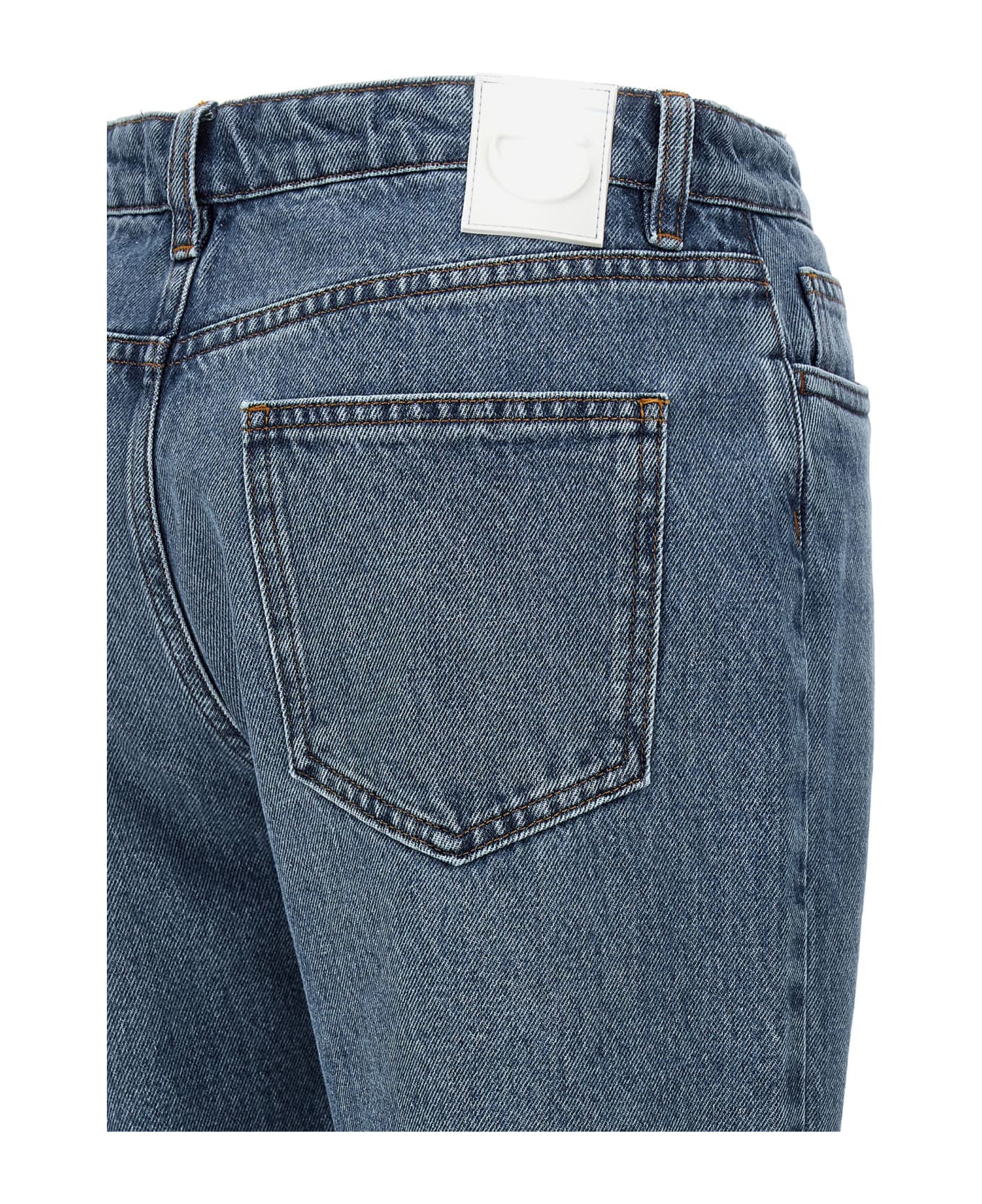 Coperni 'open Knee' Jeans - Wasblu Washed Blue