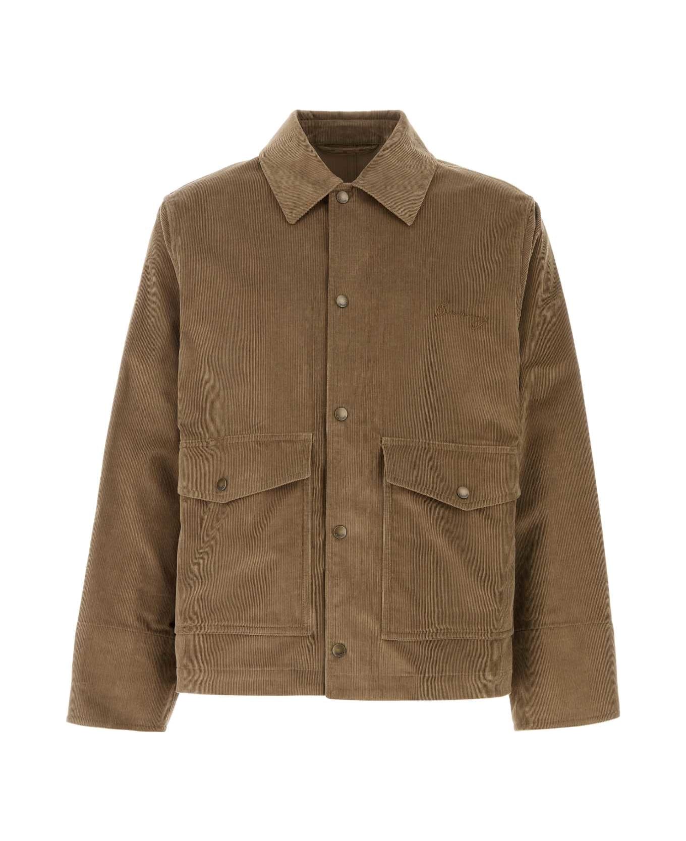 Burberry Khaki Corduroy Jacket - PUDDLE