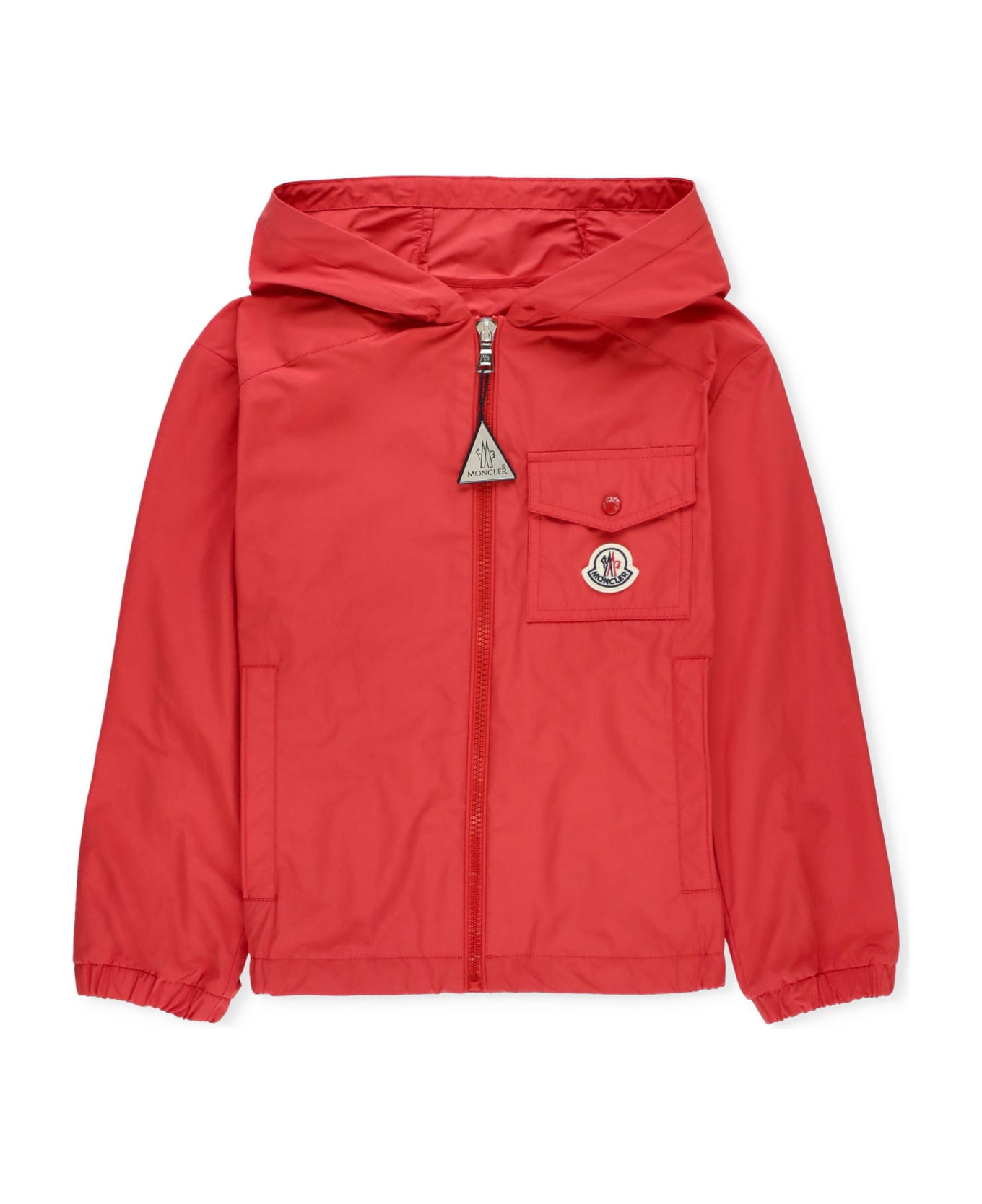 Moncler Jacket With Logo - Red