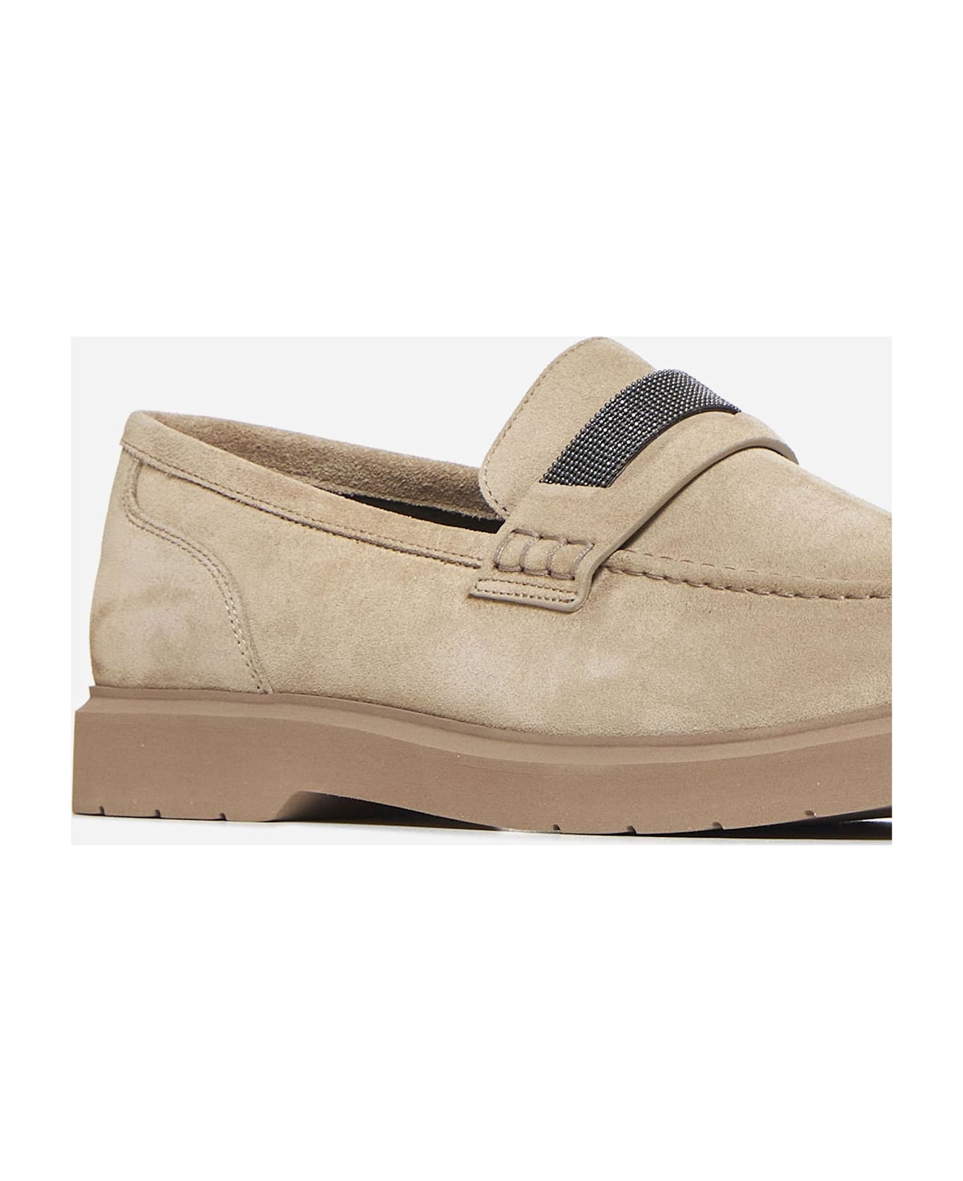 Brunello Cucinelli Suede Loafers - Anacardo