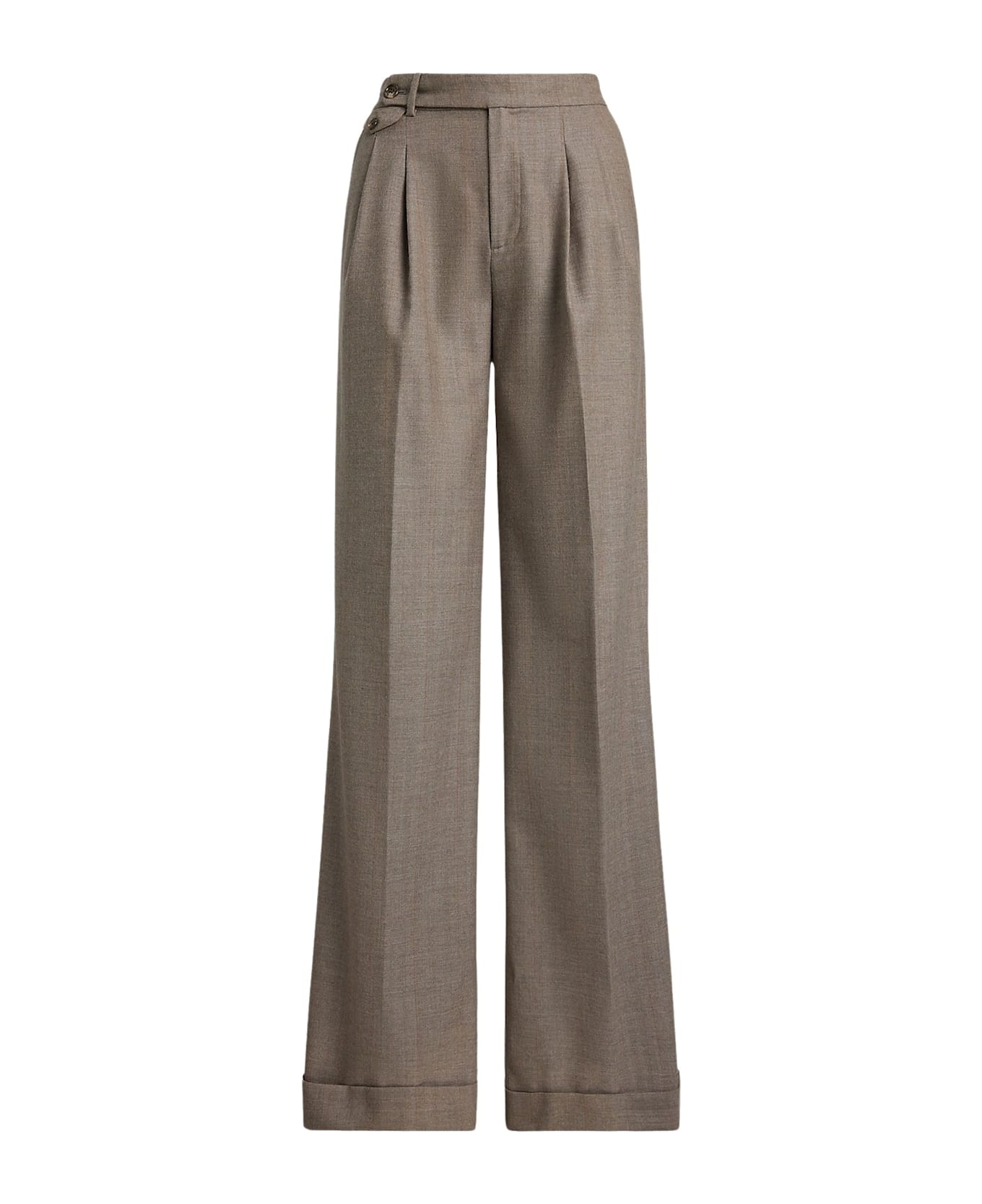 Ralph Lauren Wilva Full Length Pleated - Taupe Grey Multi