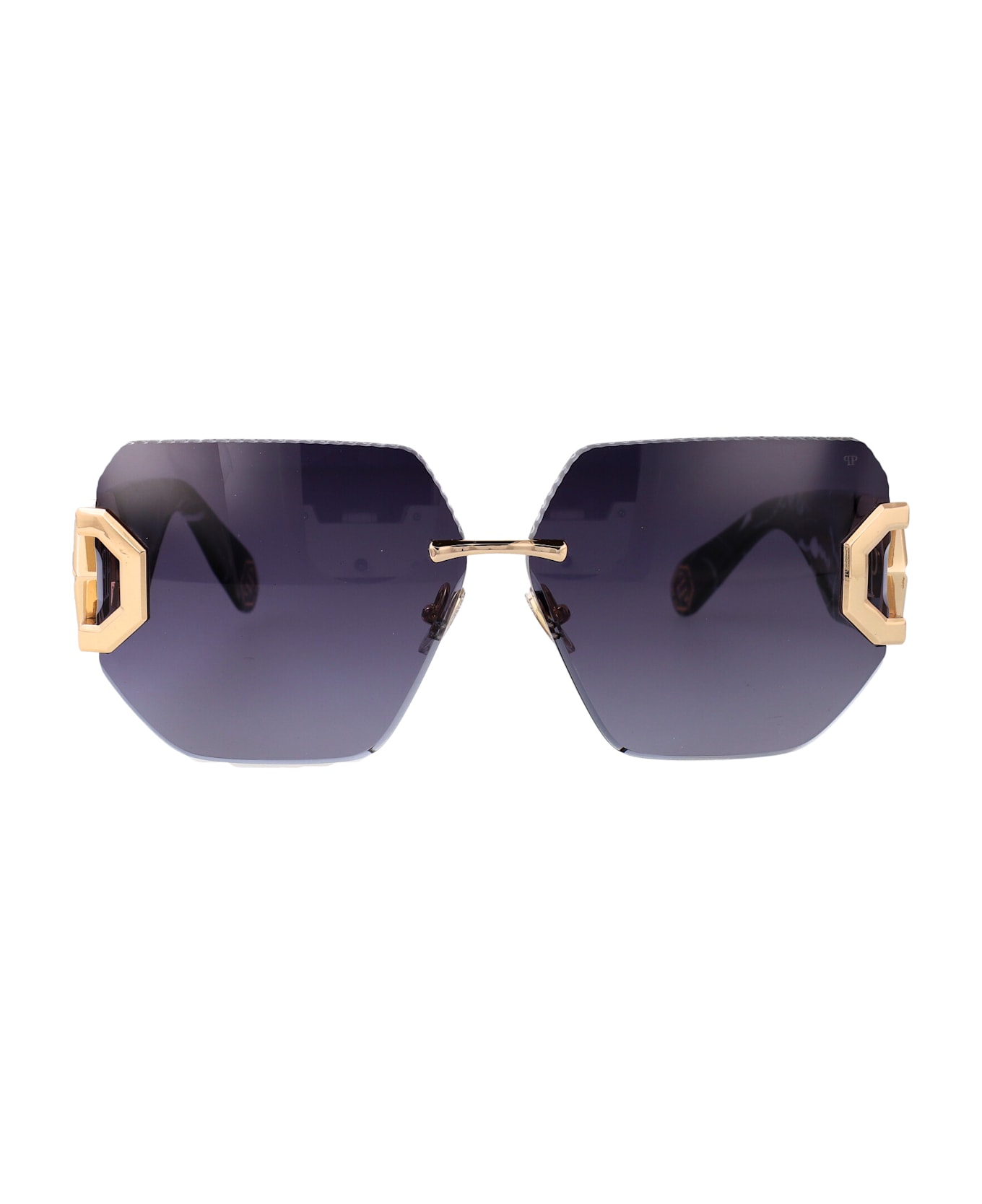 Philipp Plein Plein Hera Sunglasses - ROSE GOLD BLUE