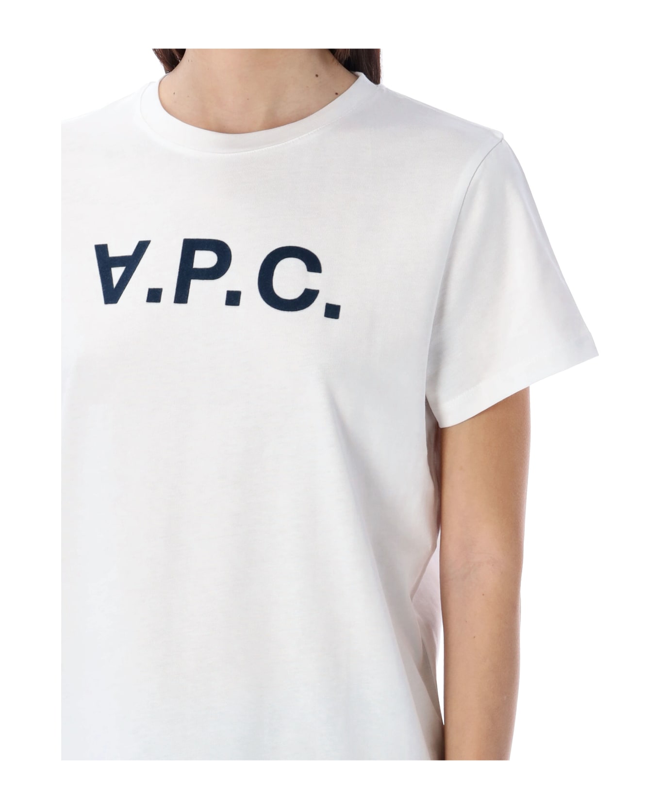 A.P.C. Vpc T-shirt - WHITE/DARK NAVY