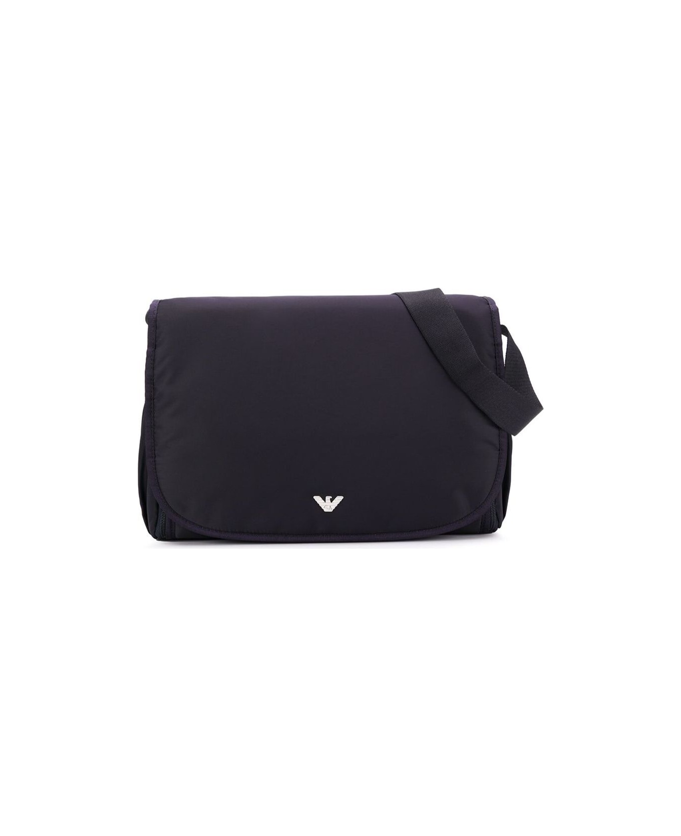 Emporio Armani Blue Crossbody Mummy Bag In Nylon Baby - Blu