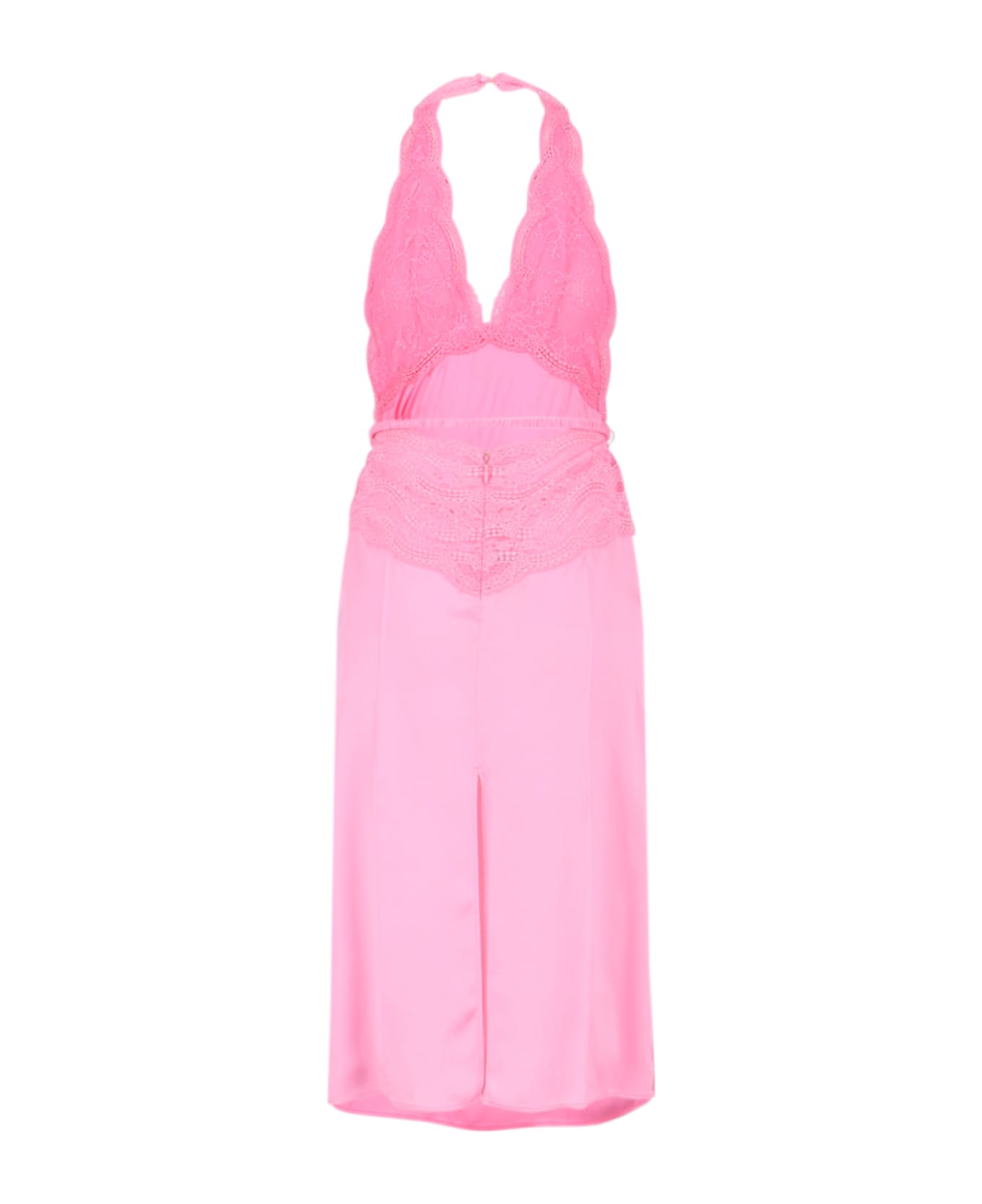 Gucci Silk Satin Midi Dress - Pink