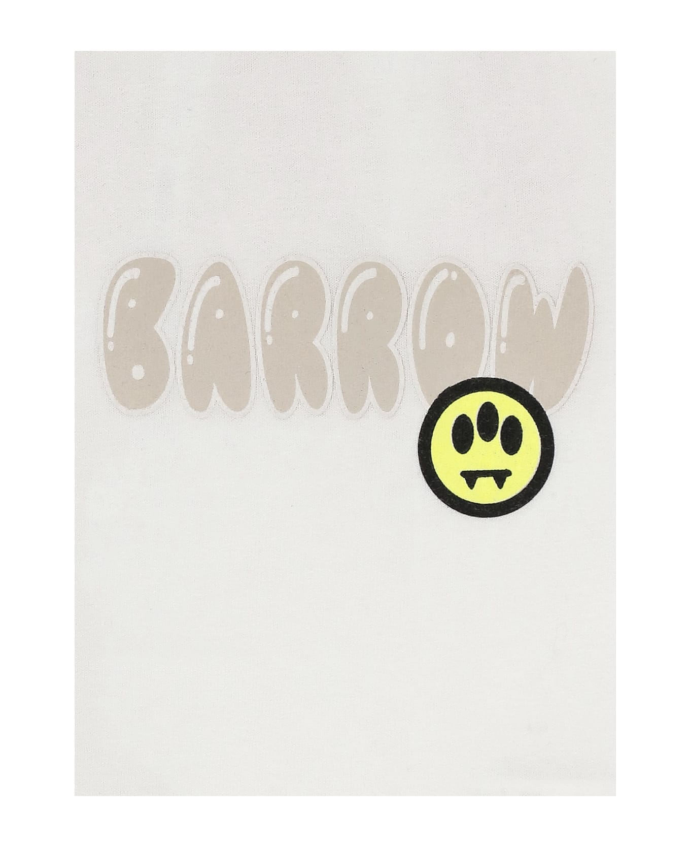 Barrow Cropped T-shirt With Logo - White