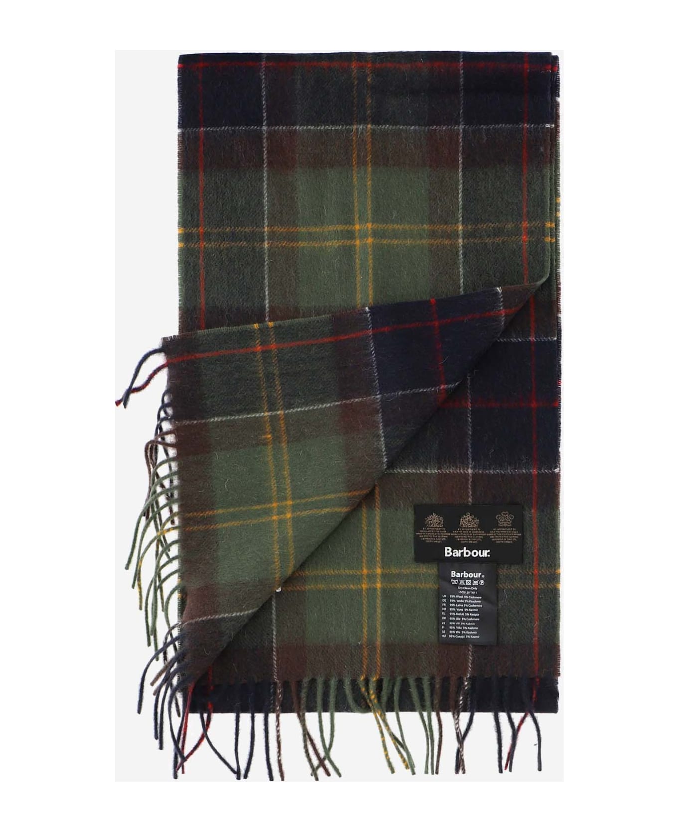 Barbour Acrylic Scarf With Check Pattern - Classic Tartan