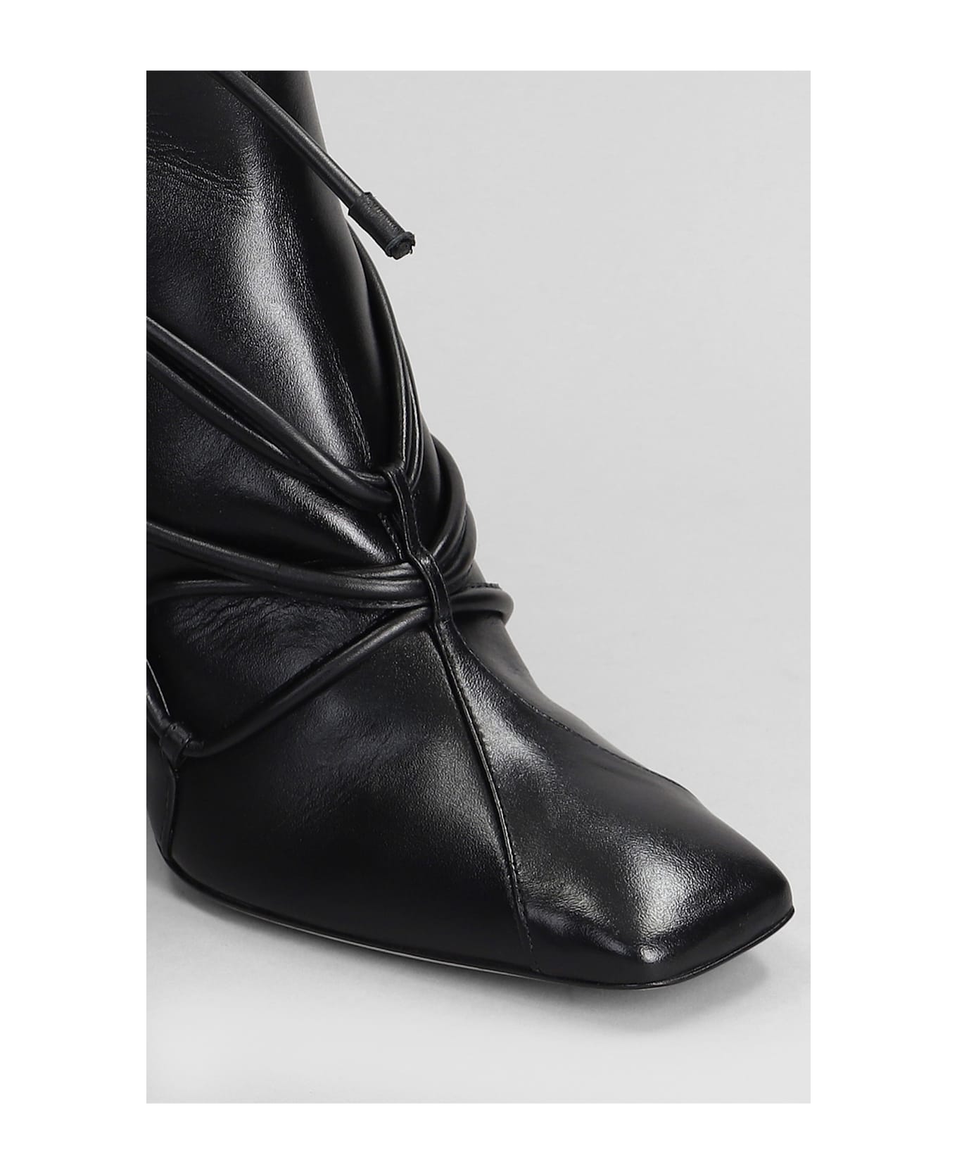 Sophia Webster Havanna High Heels Ankle Boots In Black Leather - black