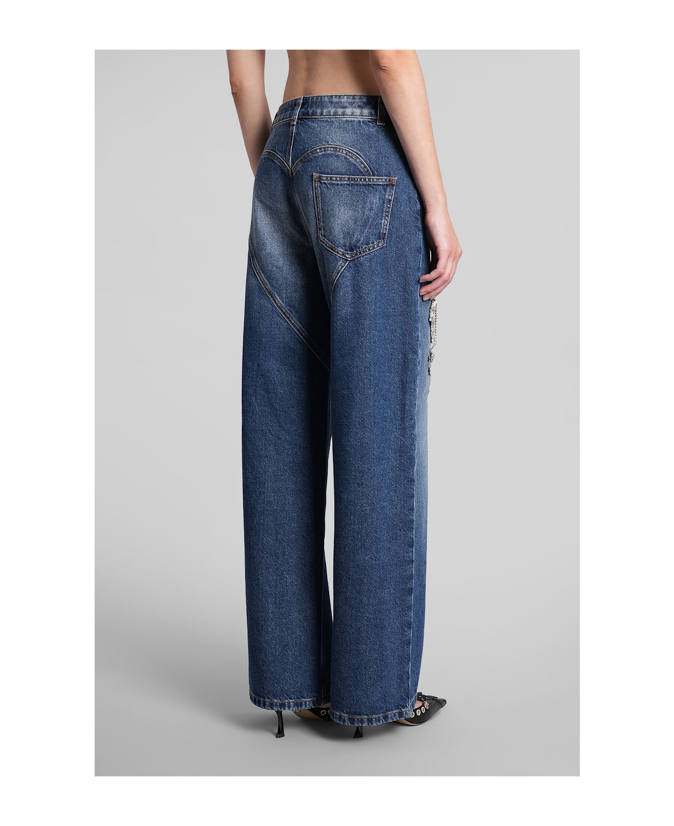 AREA Jeans In Blue Cotton - blue