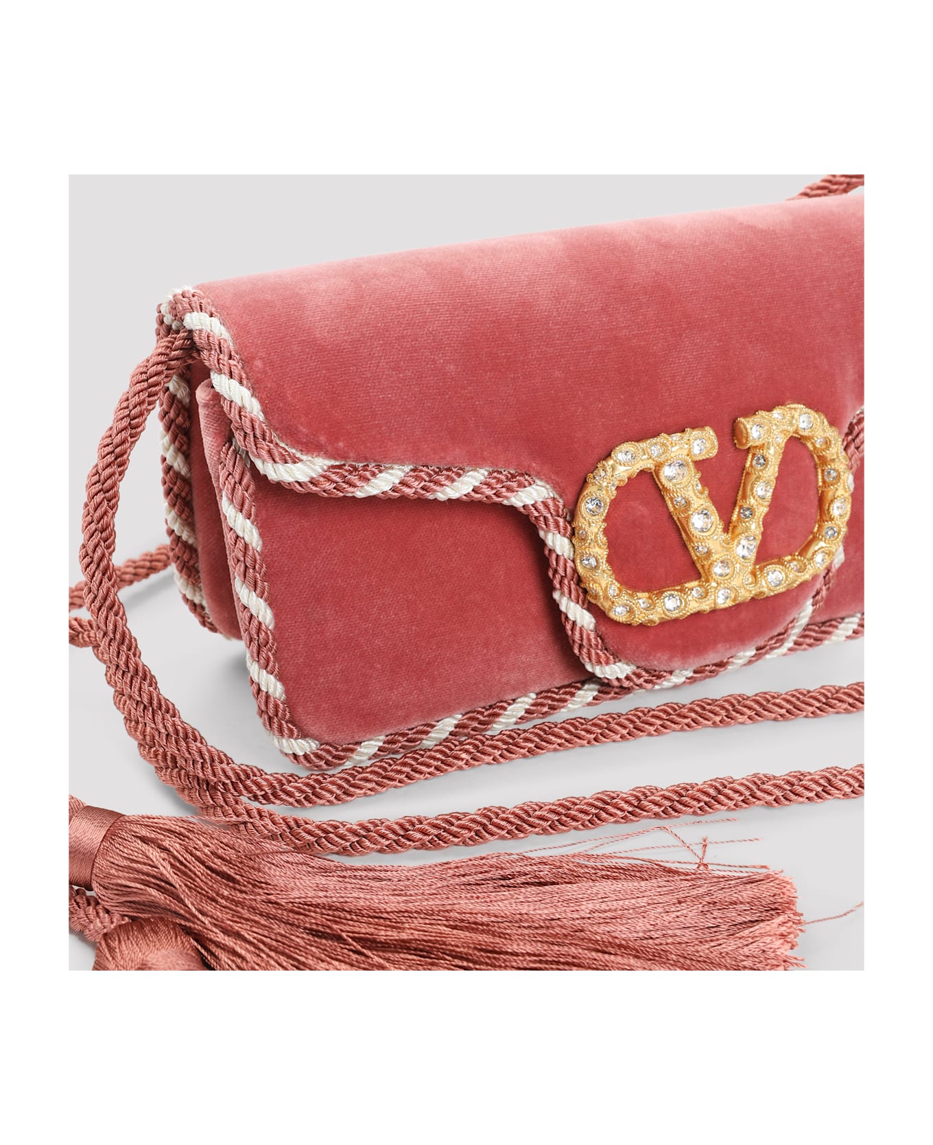 Valentino Garavani Loco Clutch - Dzb Phard Burro Phard Crystal