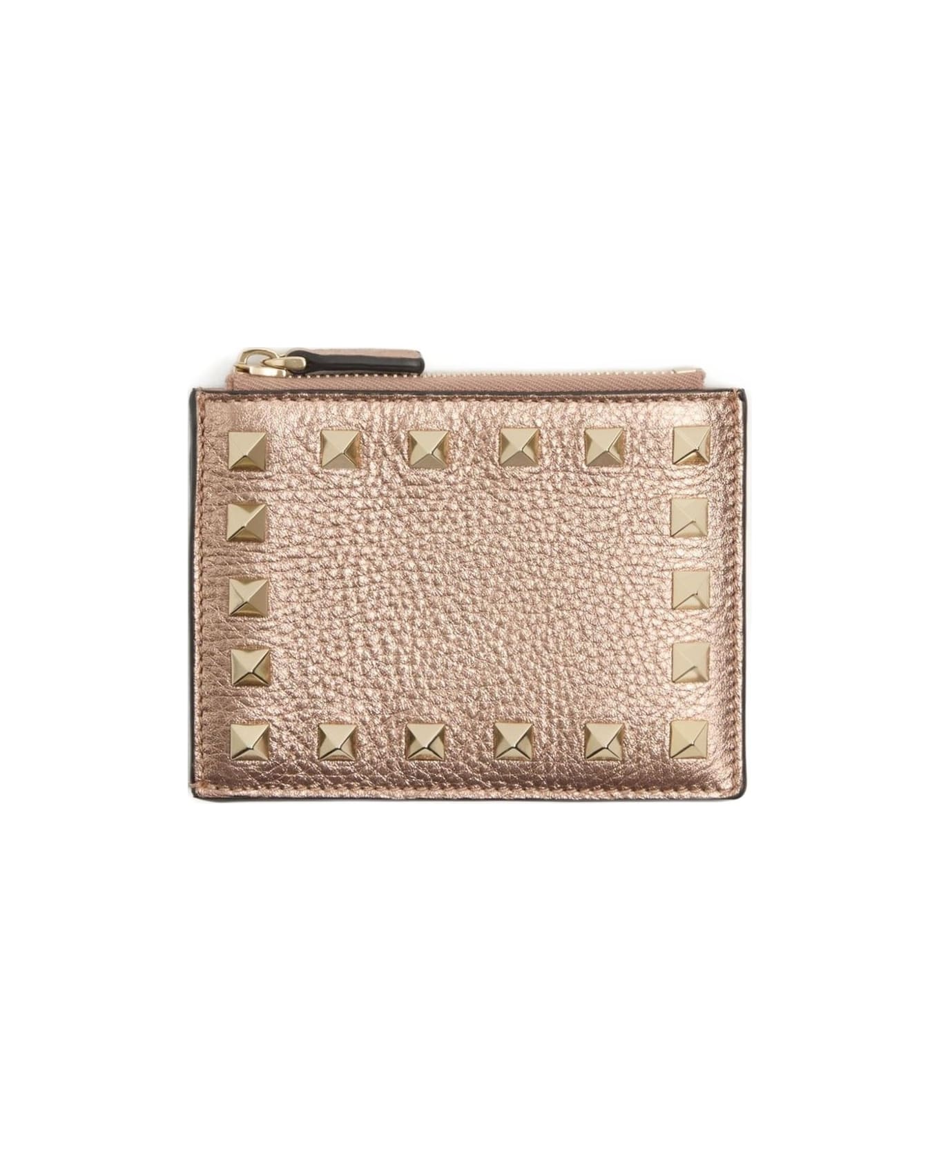 Valentino Garavani Rockstud Leather Coin Purse - Pink