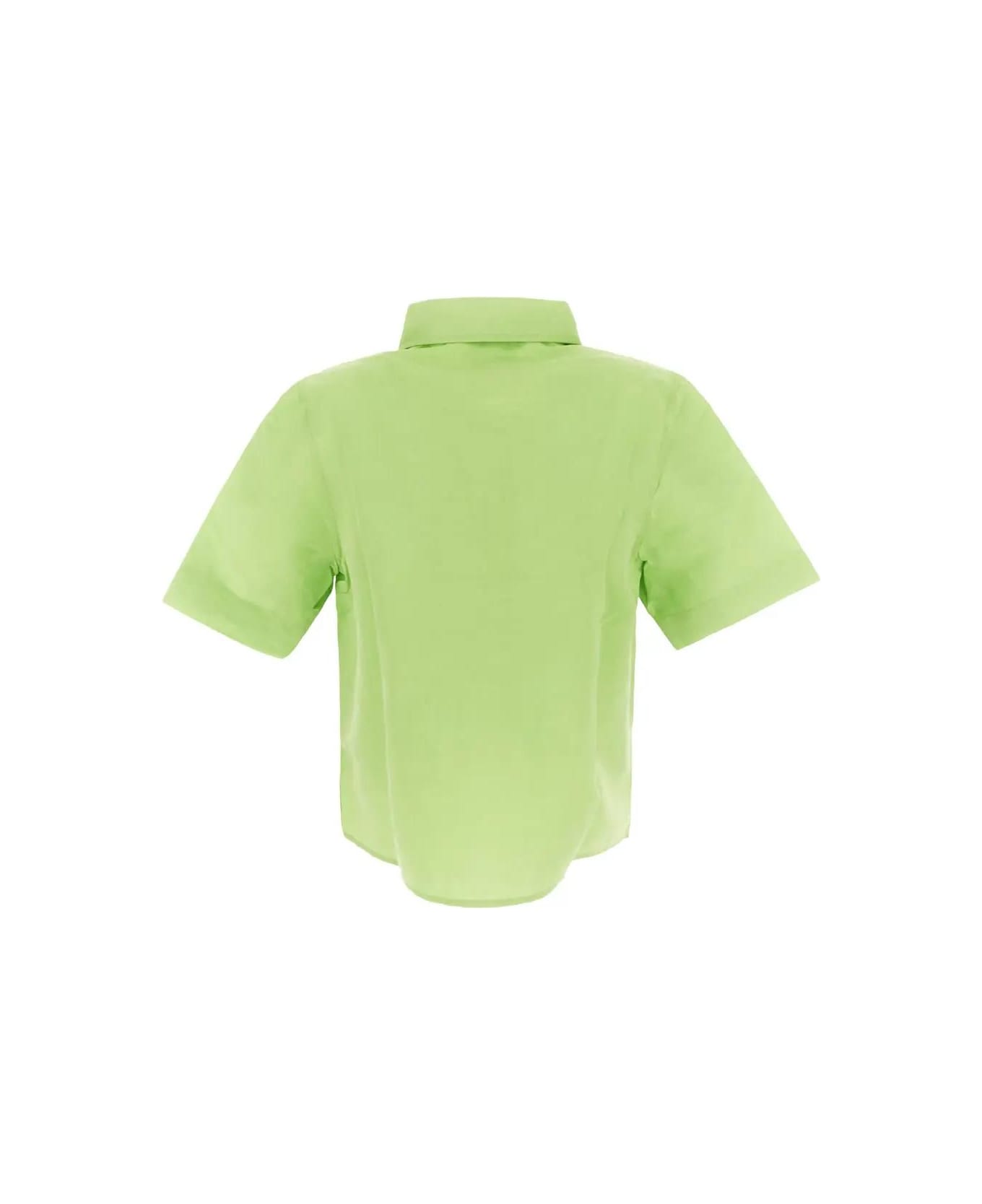 Lido Cropped Shirt - Lime