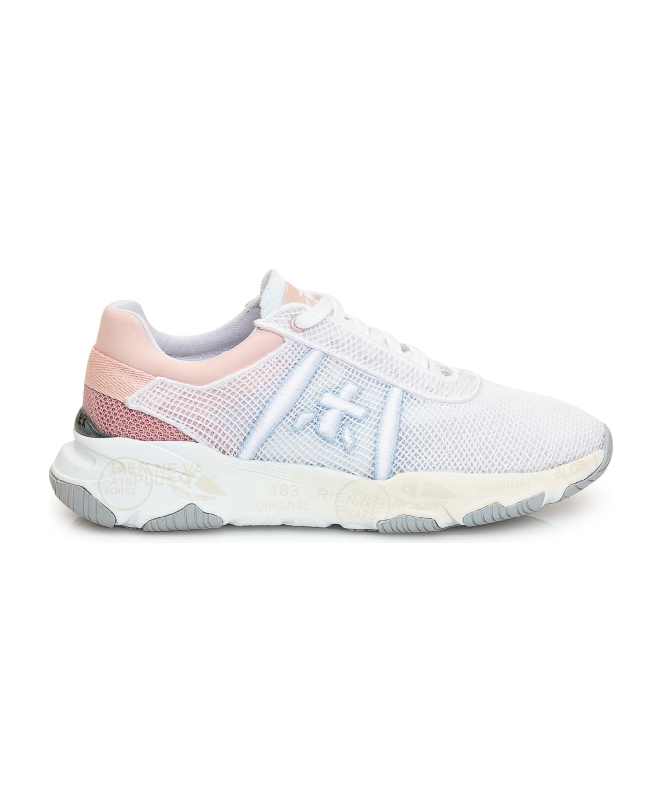 Premiata Buff 6207 - Sneakers - White/pink