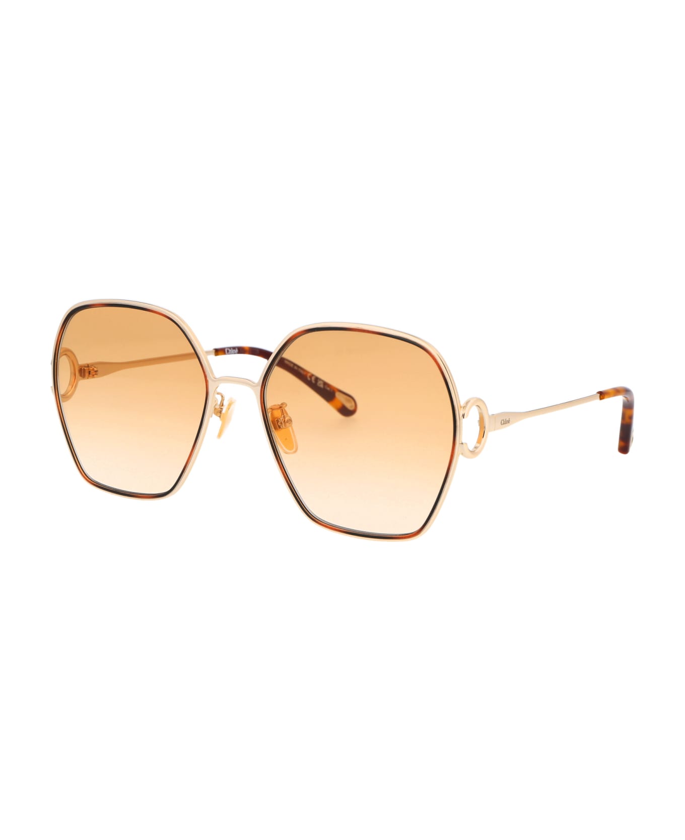 Chloé Eyewear Ch0146s Sunglasses - 006 GOLD GOLD ORANGE