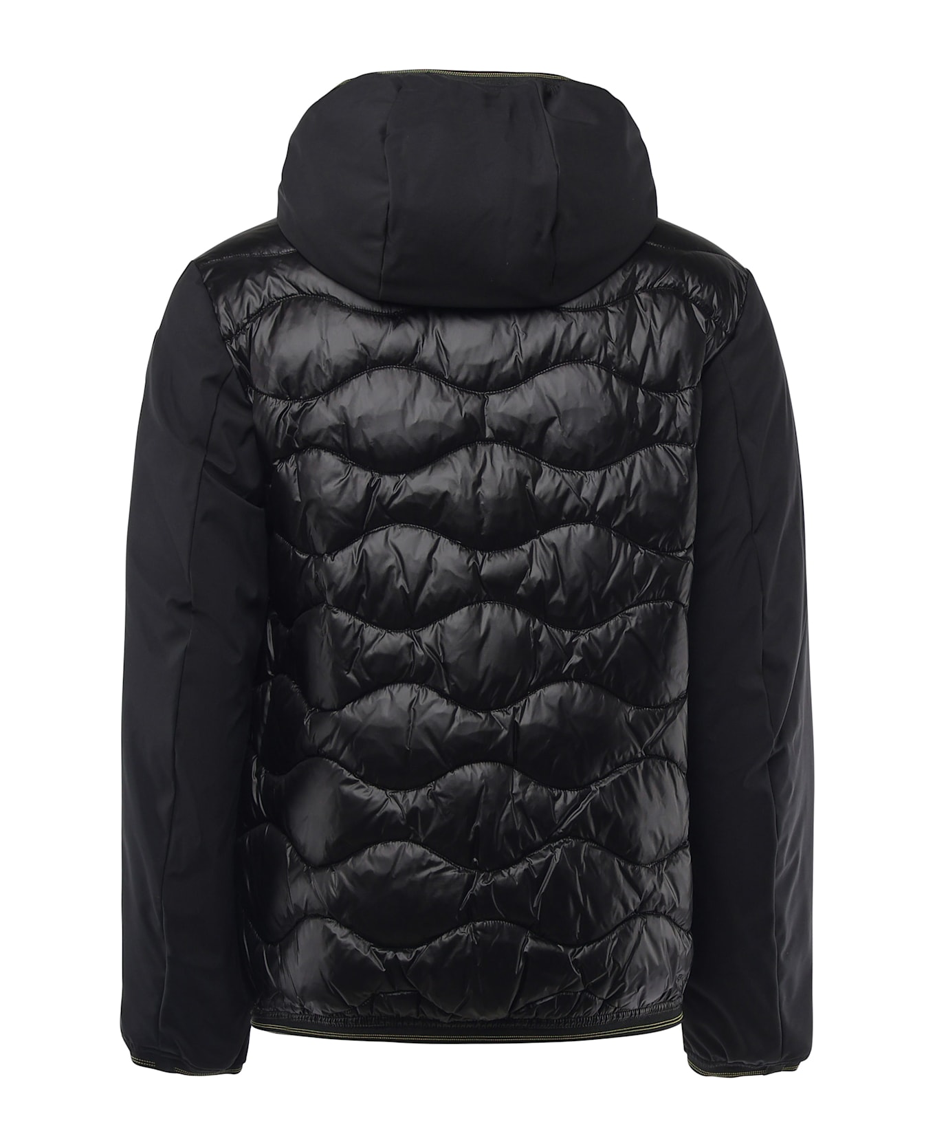 Blauer Mixed Fill Quilted Jacket Albert - Black