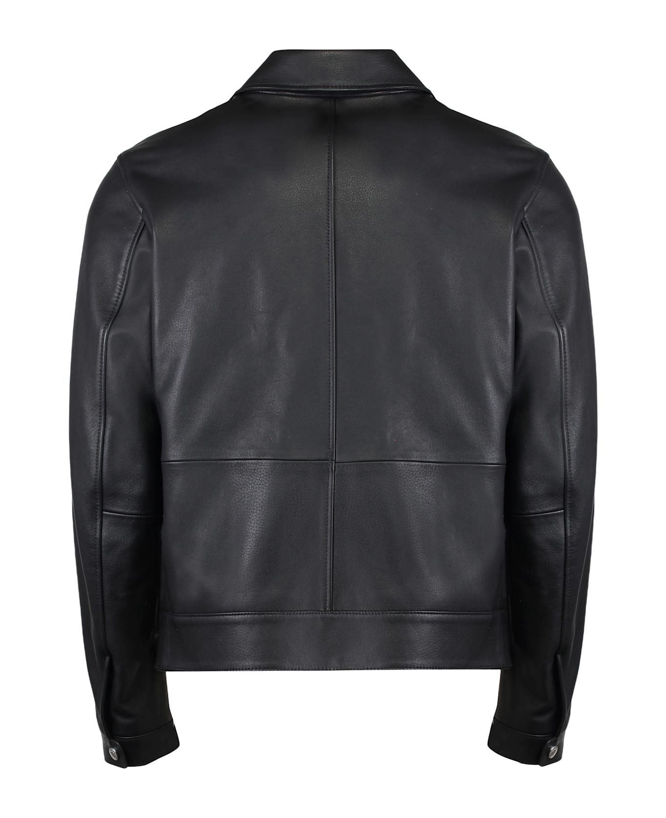 Hugo Boss Leather Jacket - black