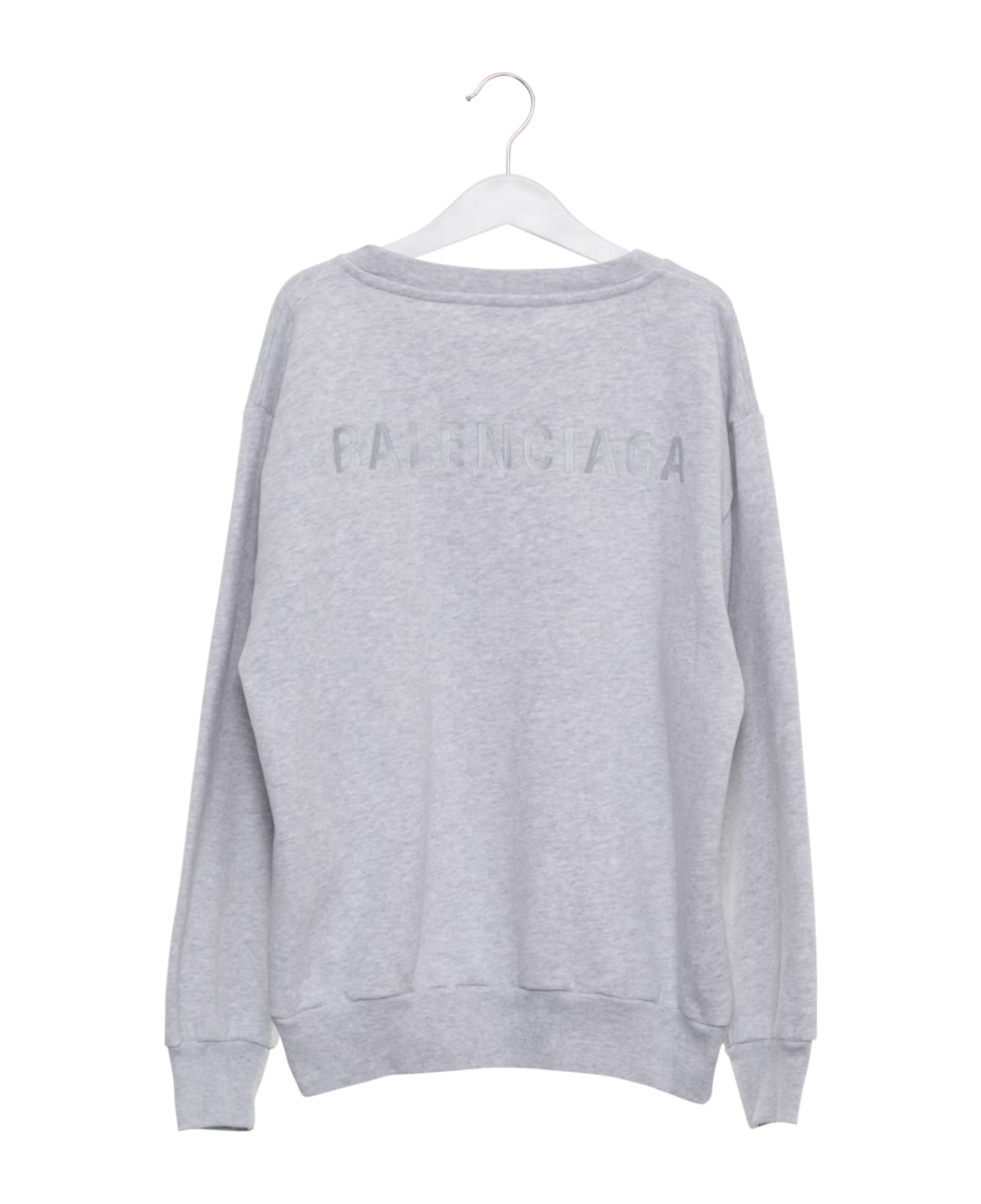 Balenciaga Logo Embroidered Sweatshirt - Grigio ニットウェア＆スウェットシャツ