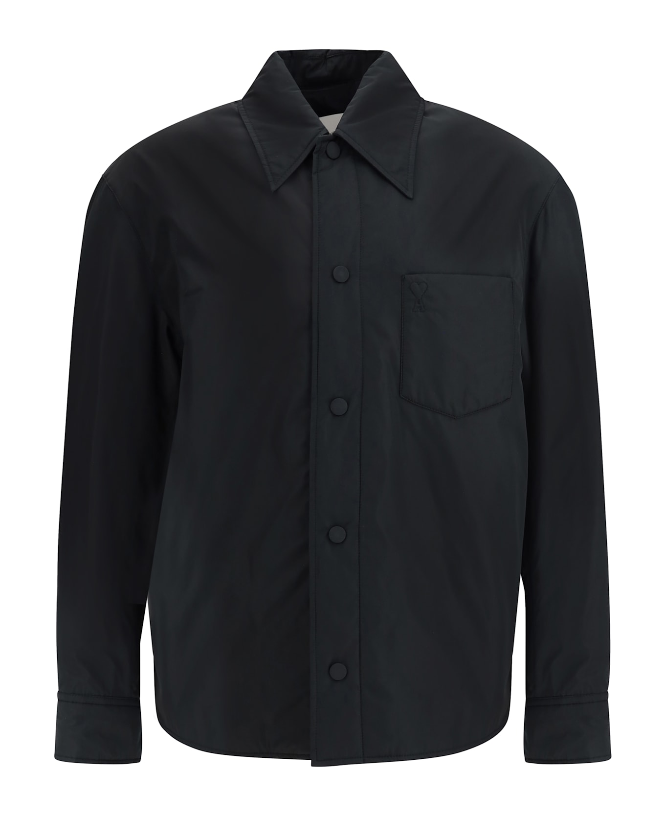 Ami Alexandre Mattiussi Ami De Coeur Padded Taffeta Jacket - BLACK