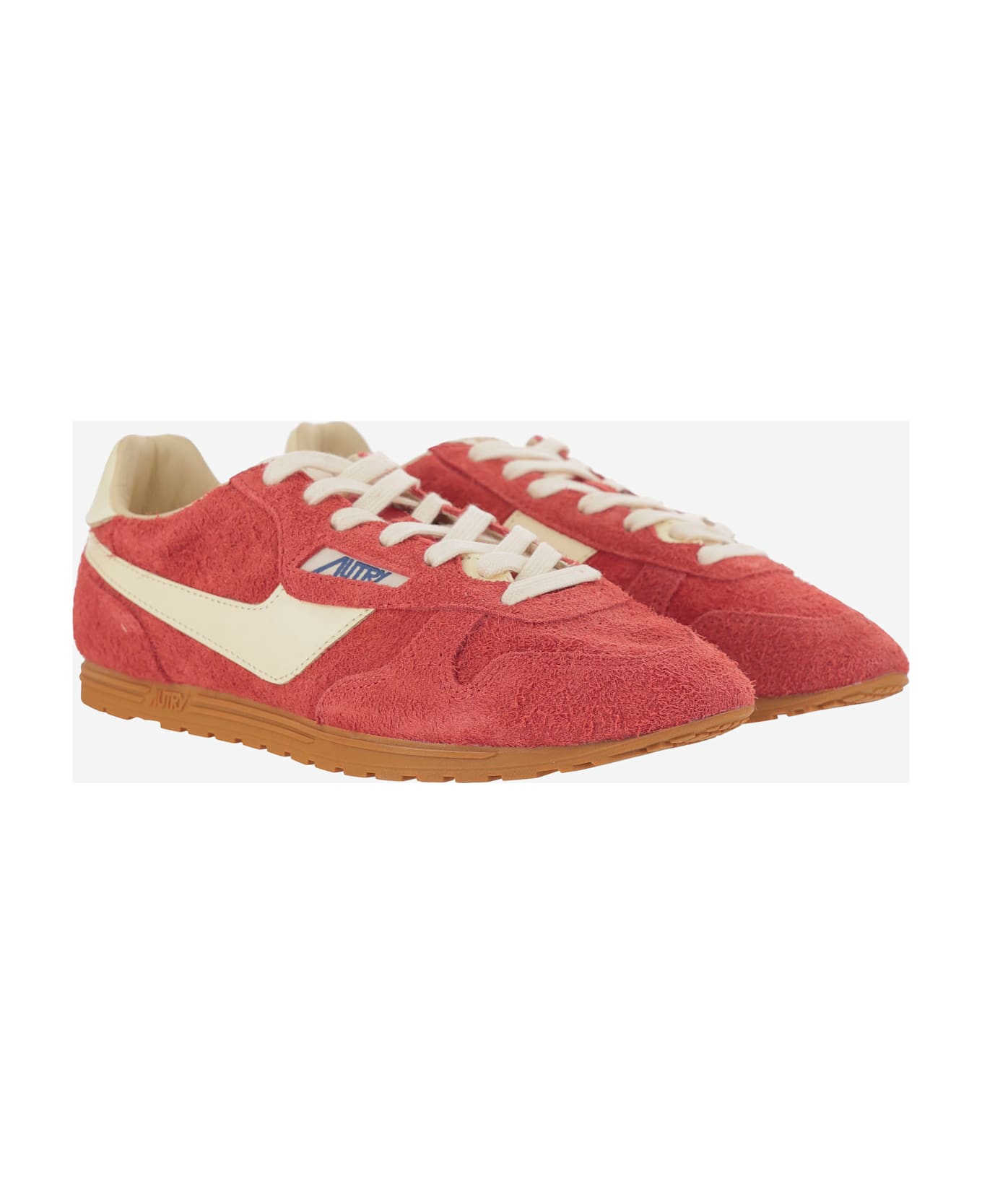 Autry Windspin Leather Sneakers - Red