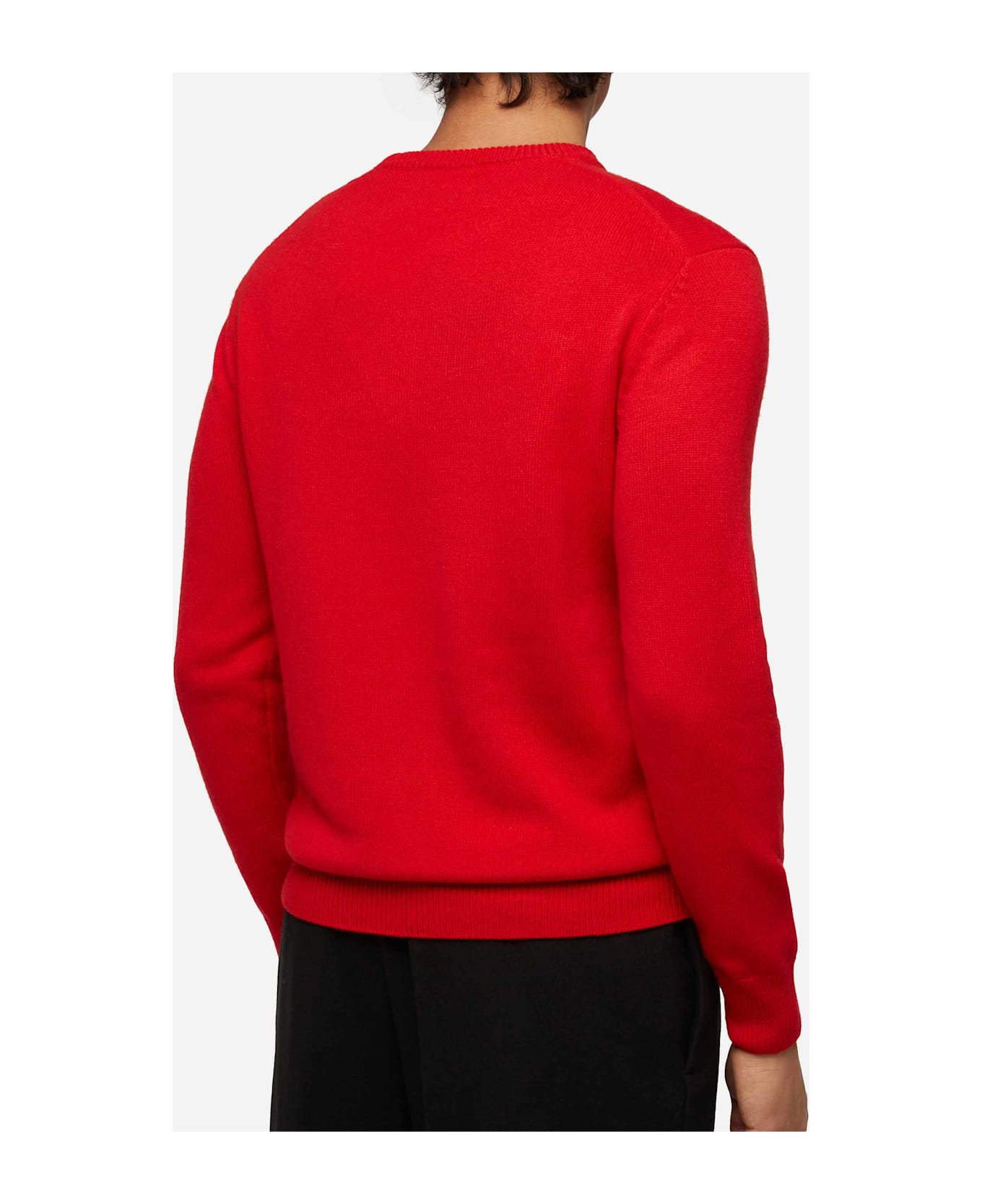 MC2 Saint Barth Red Sweater Heron With Snoopy Jacquard And Embroidery | Snoopy Peanuts® Special Edition - RED