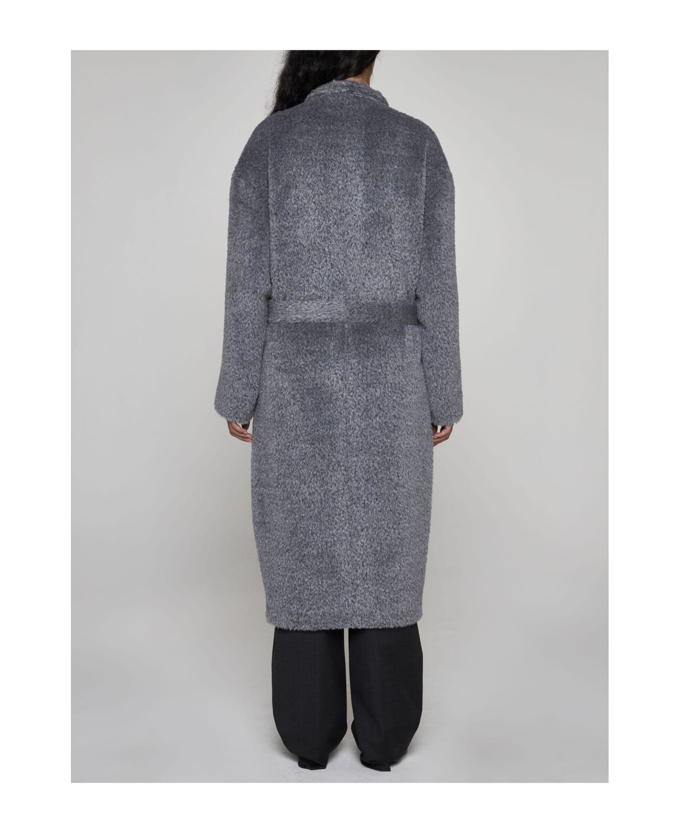 Isabel Marant Caliste Alpaca And Wool Coat - Grey パジャマ