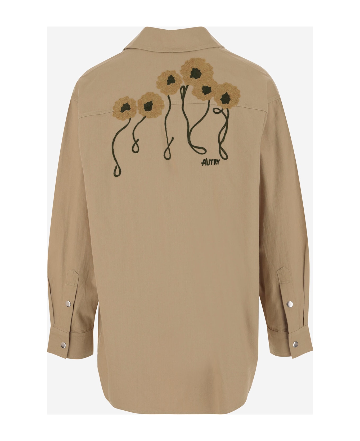Autry Cotton Logo Shirt - Beige