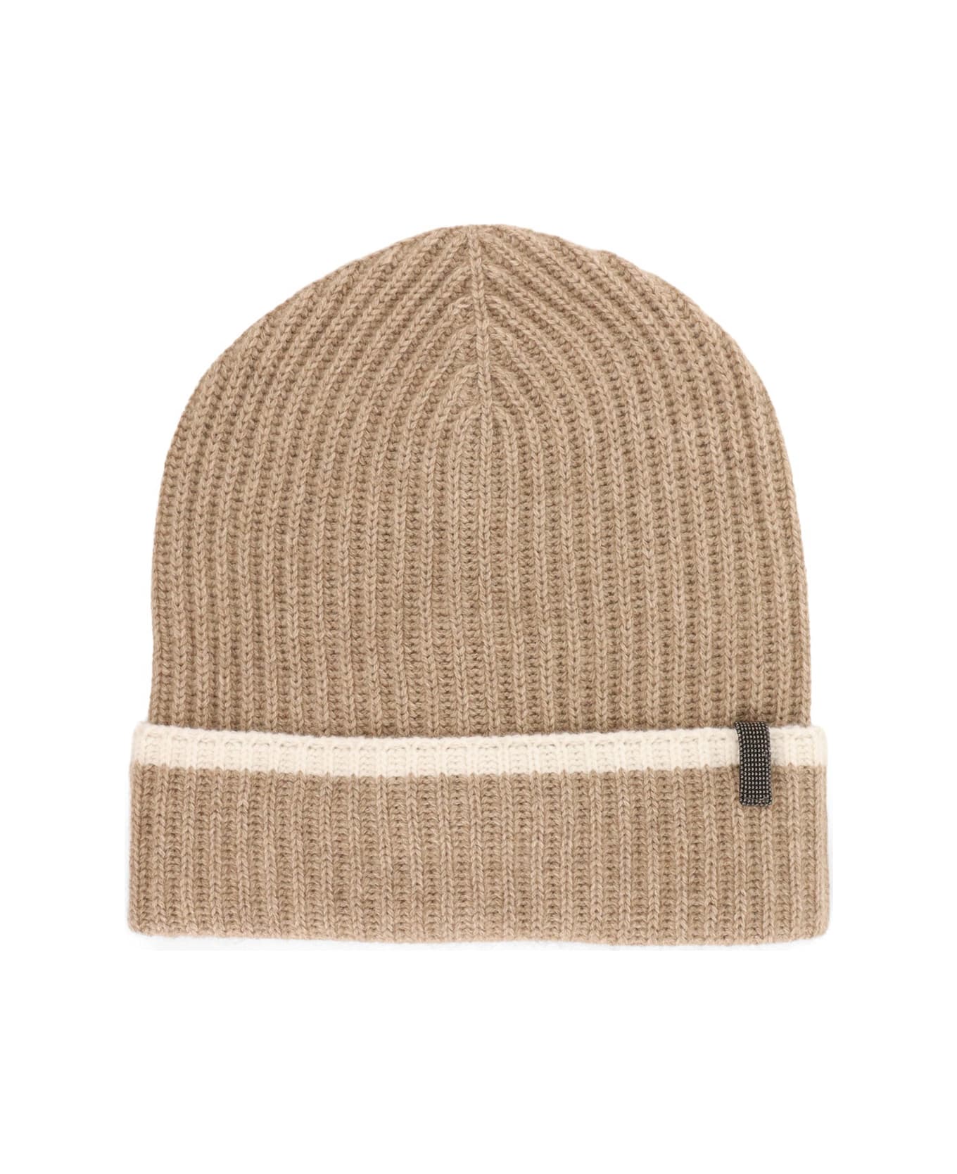 Brunello Cucinelli Ribbed Cashmere Hat - BROWN+PANAMA