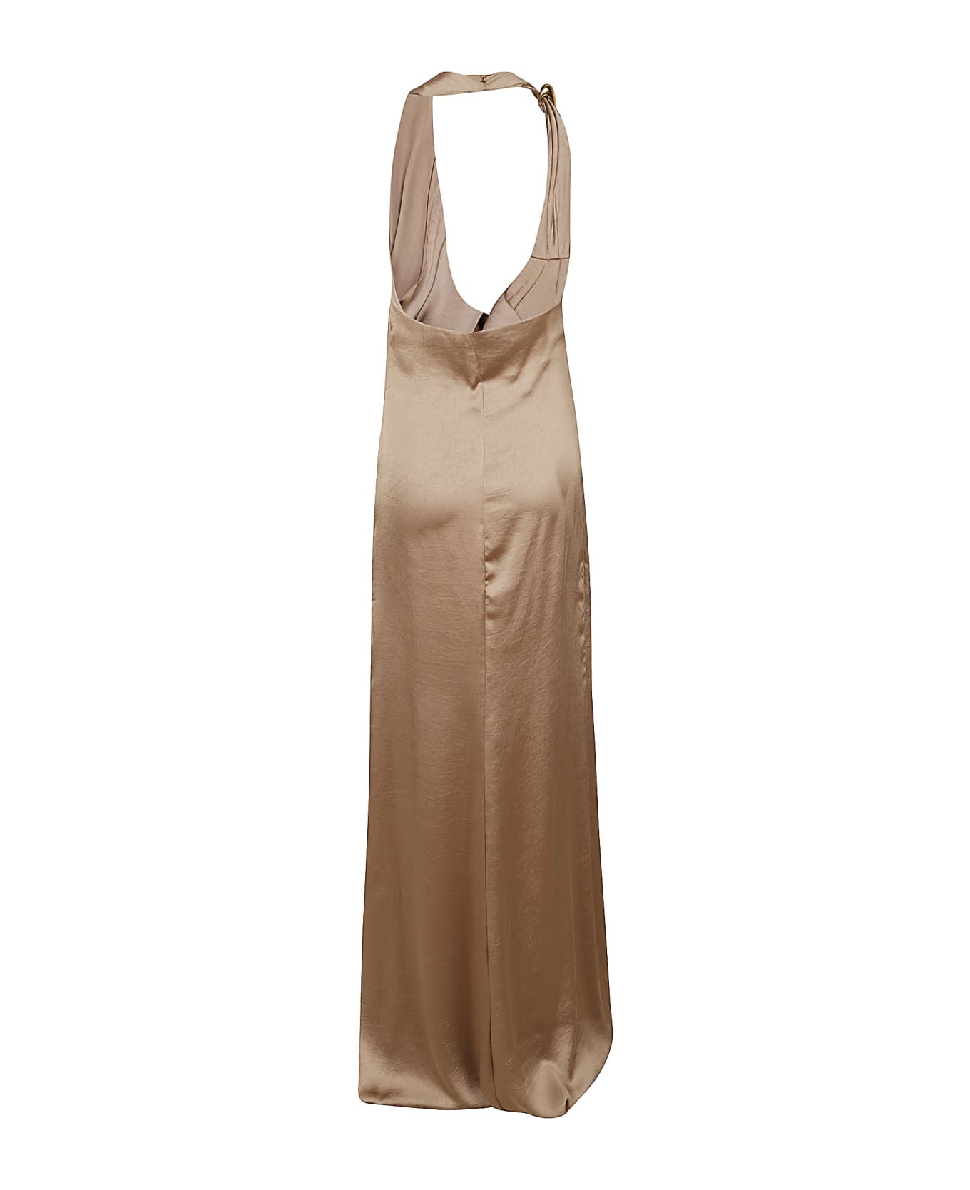 Blumarine Halter Neck Long Dress - GREY ワンピース＆ドレス