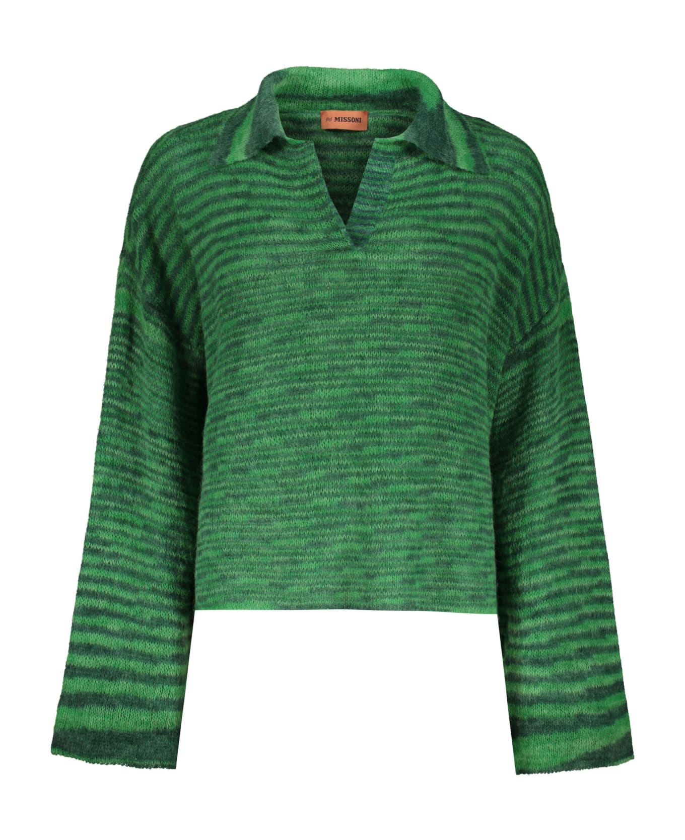 Missoni Wool Blend V-neck Sweater - green