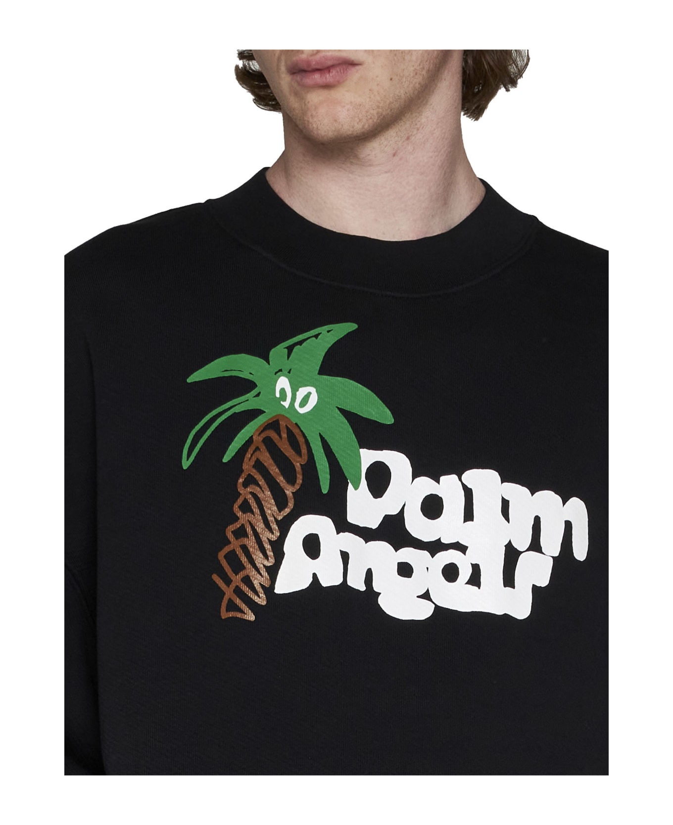 Palm Angels Sketchy Logo Sweatshirt - Black
