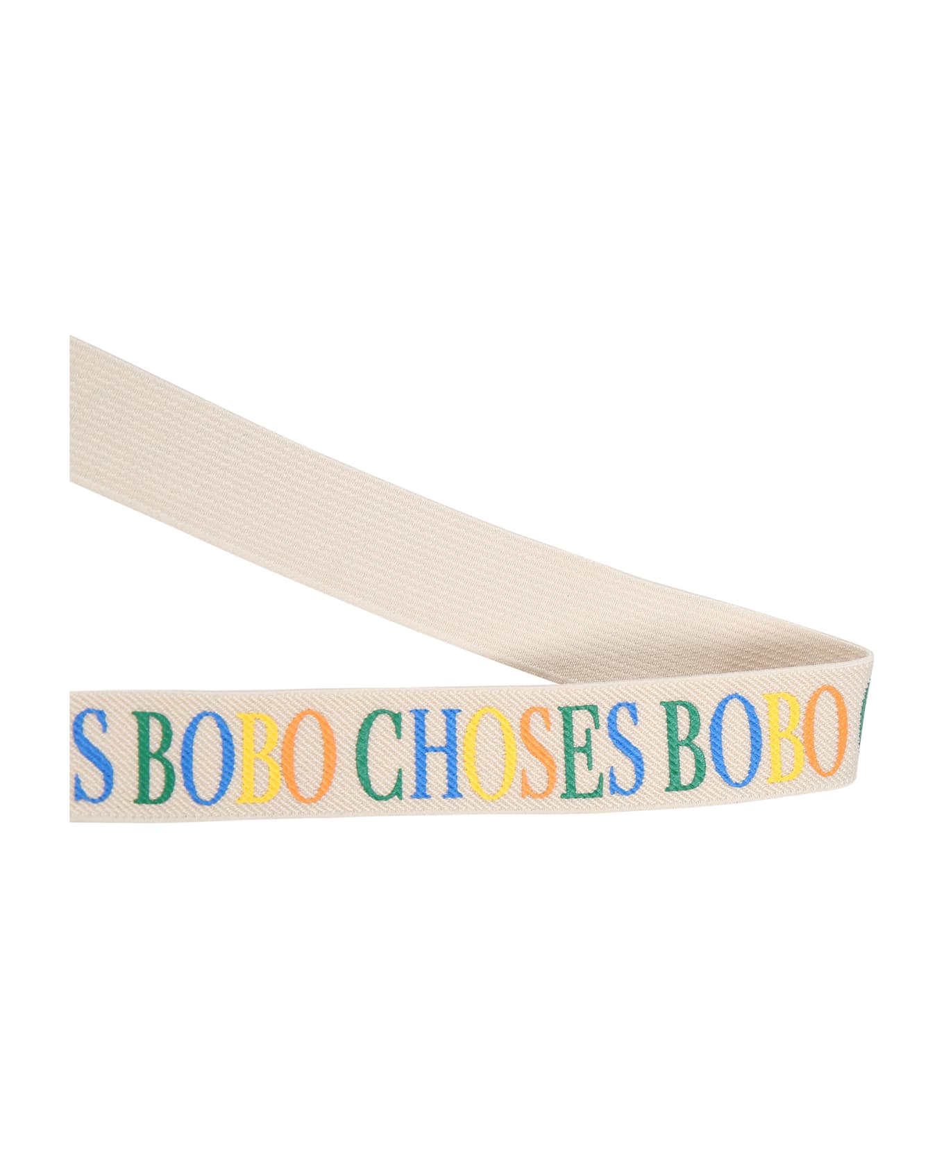 Bobo Choses Ivory Braces For Children With Logo - Ivory