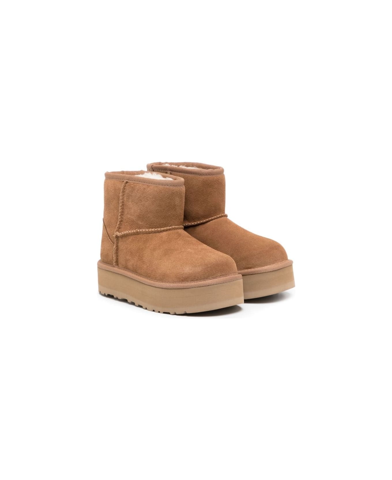 UGG Chestnut Classic Mini Boots With Platform - Brown シューズ