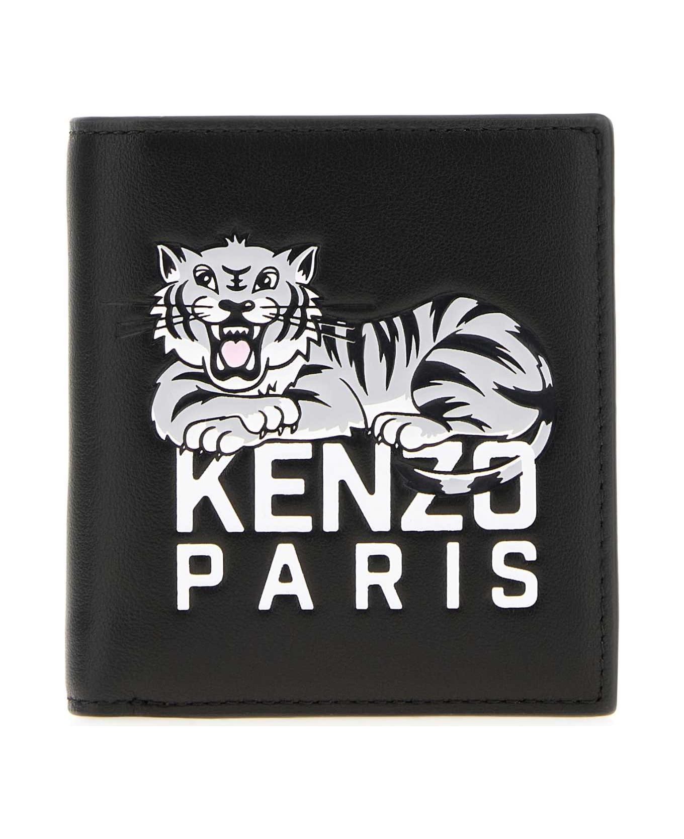 Kenzo Black Leather Wallet - BLACK