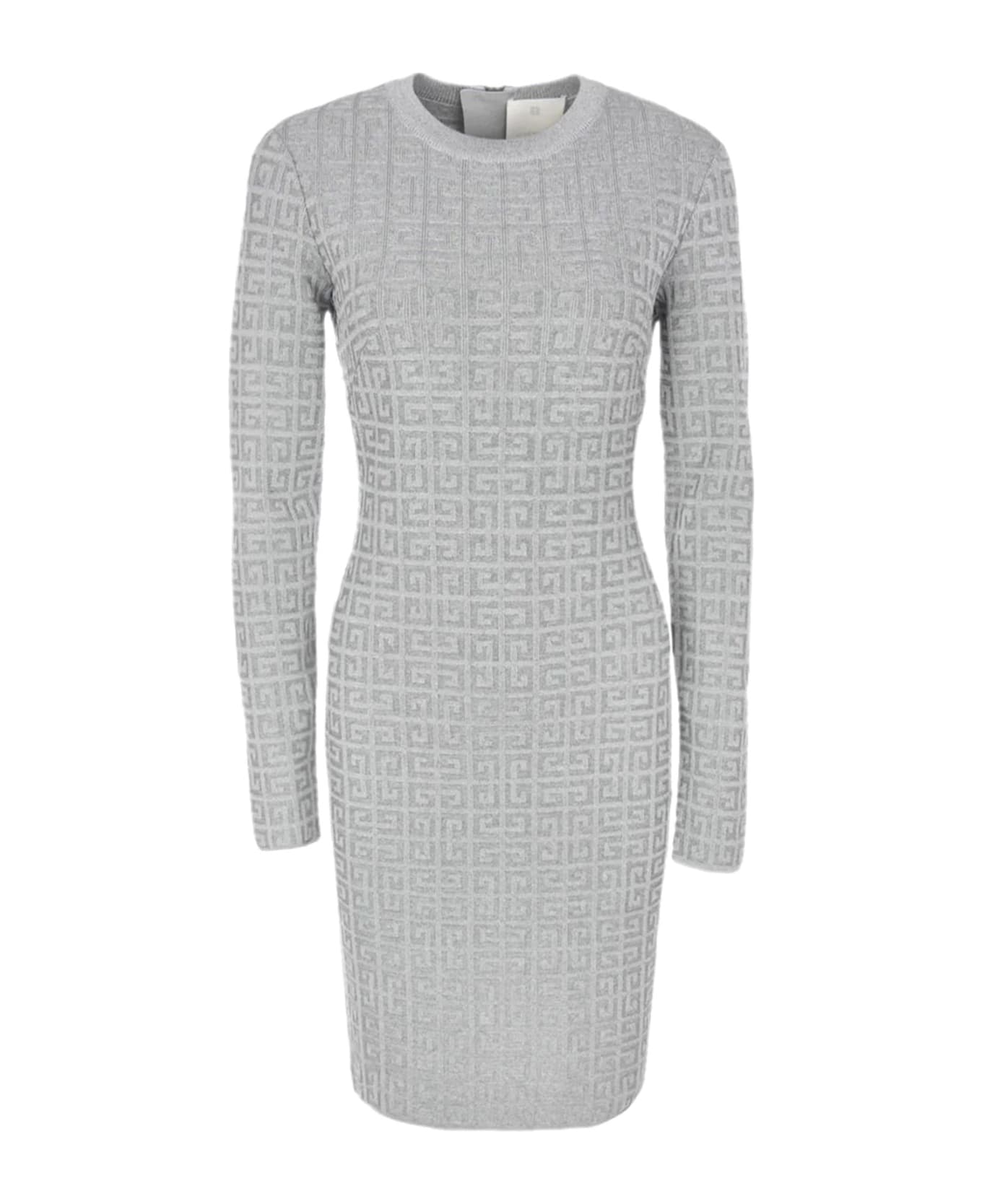 Givenchy Dress In 4g Jacquard - SILVER