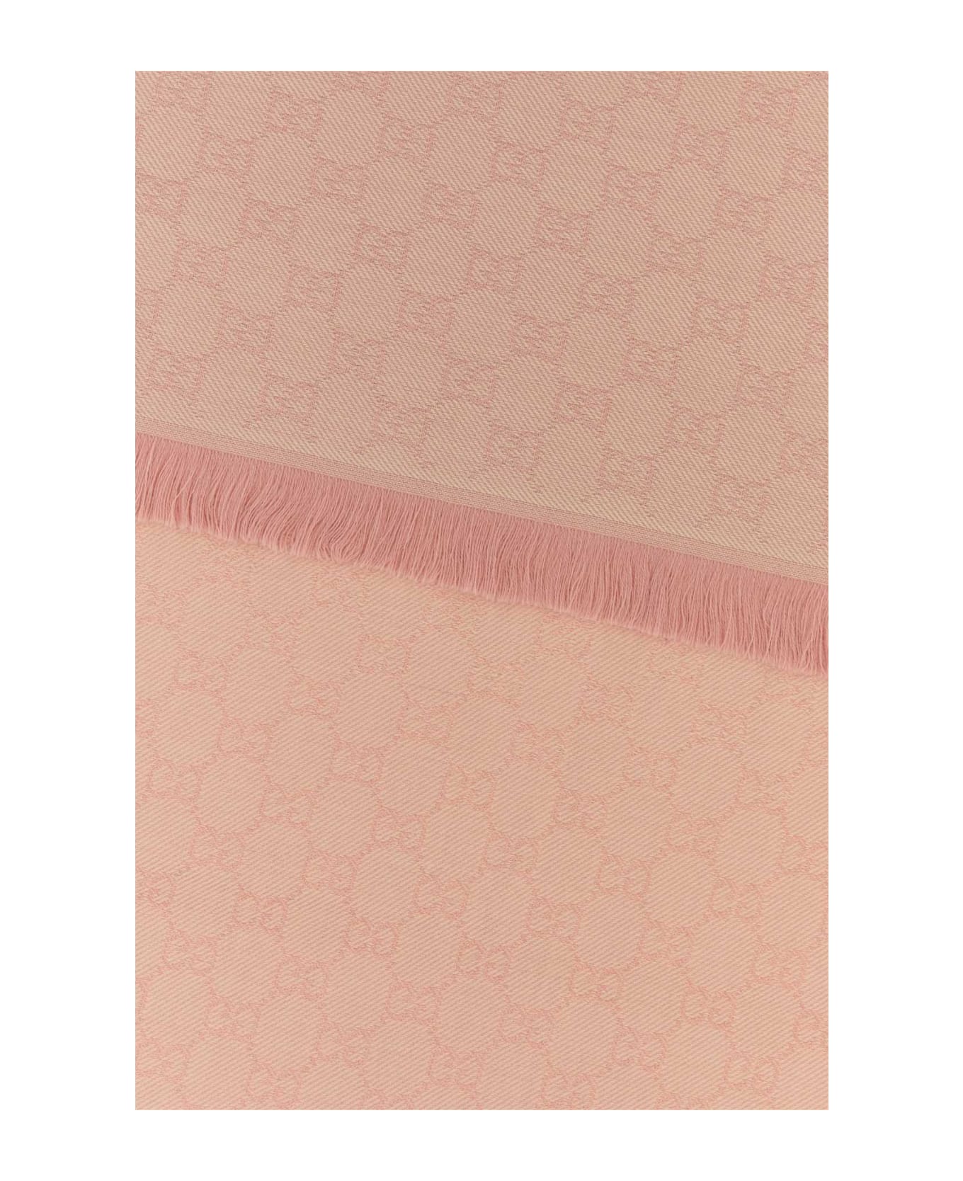 Gucci Embroidered Wool Scarf - PINK スカーフ＆ストール