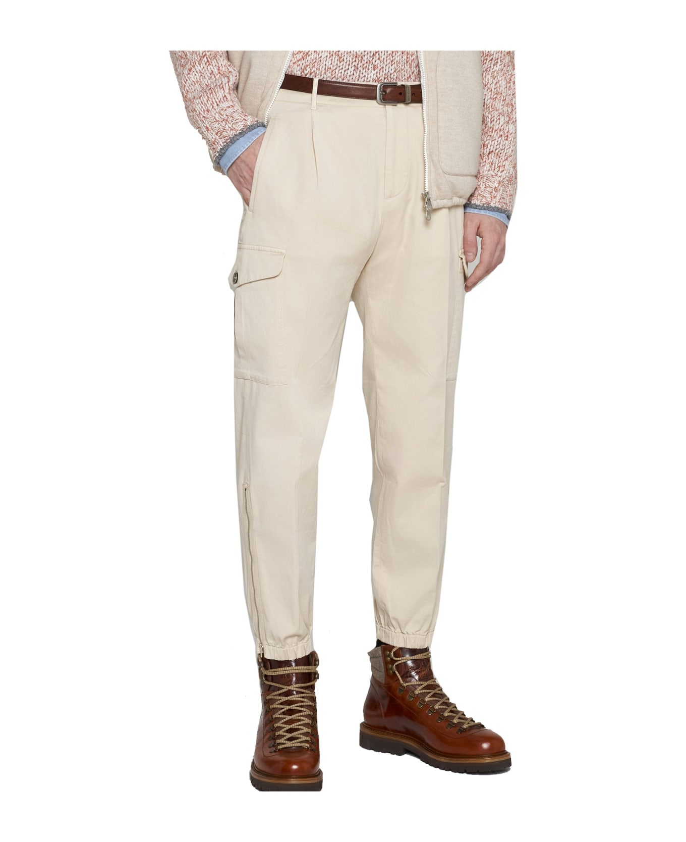 Brunello Cucinelli Cotton Pants - White