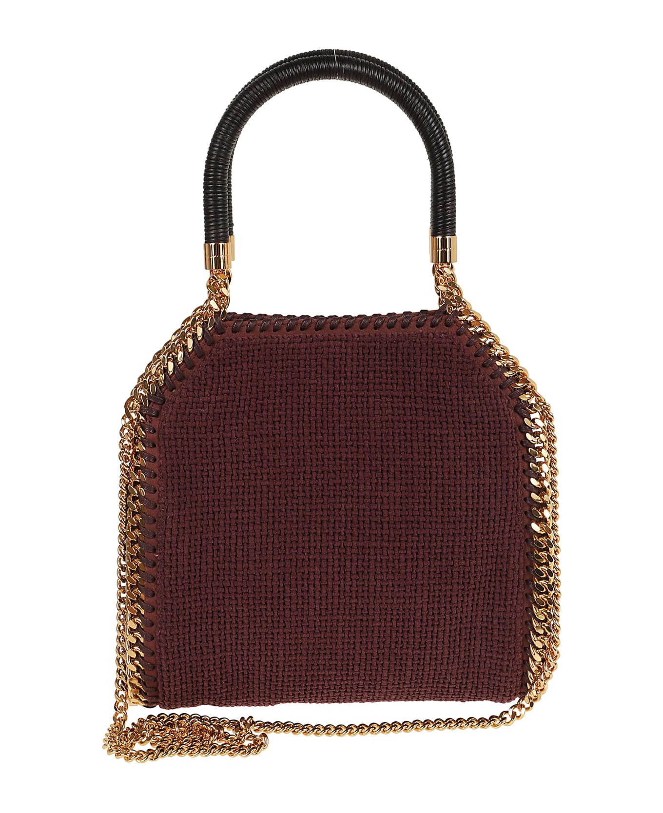 Stella McCartney Mini Tote Woven Rafia - Plum