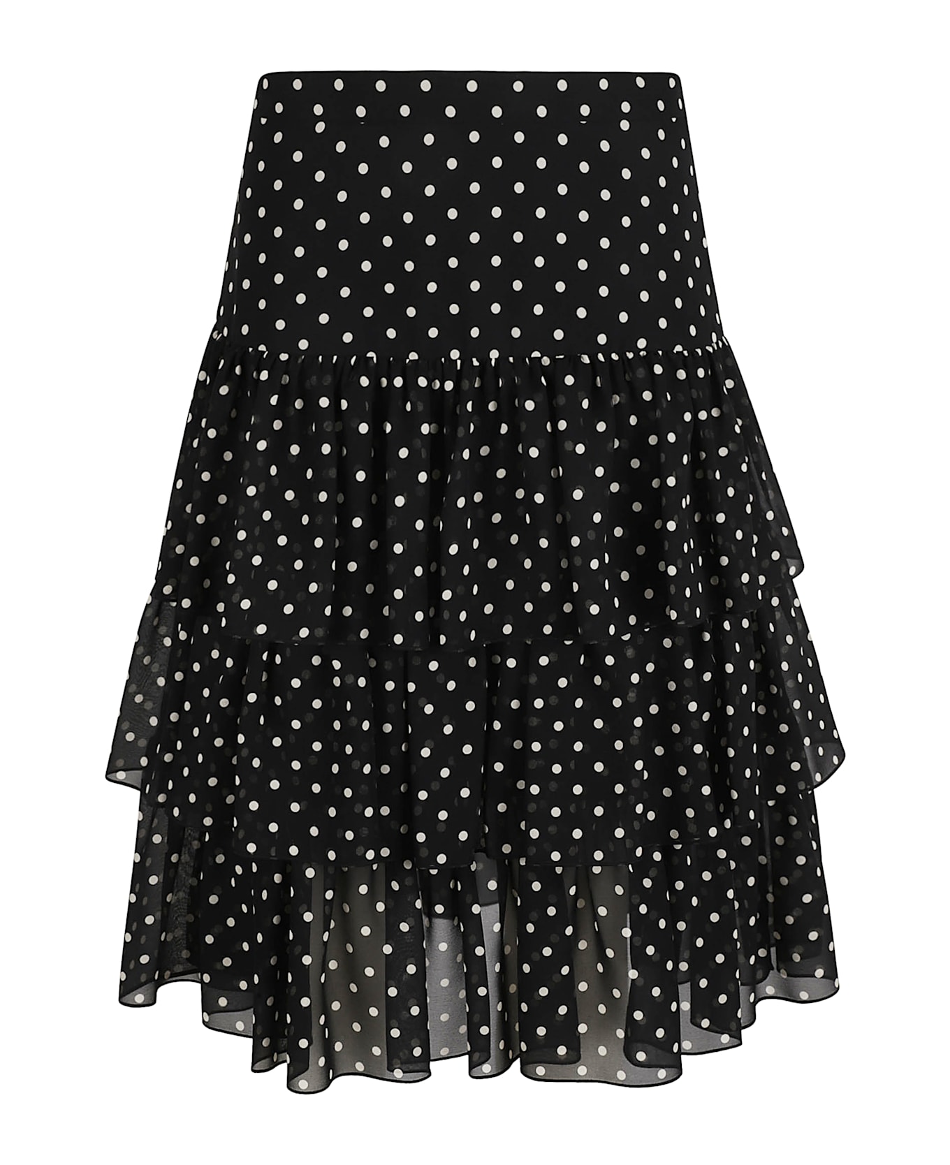 Polka Dot Flare Skirt - Thumbnail 2