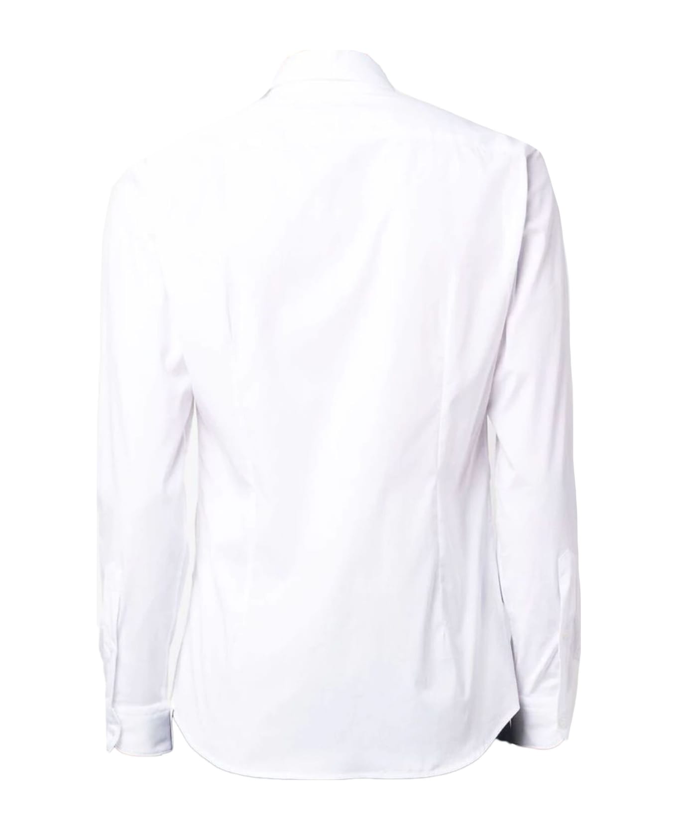 Fay White Stretch-cotton Shirt - Bianco