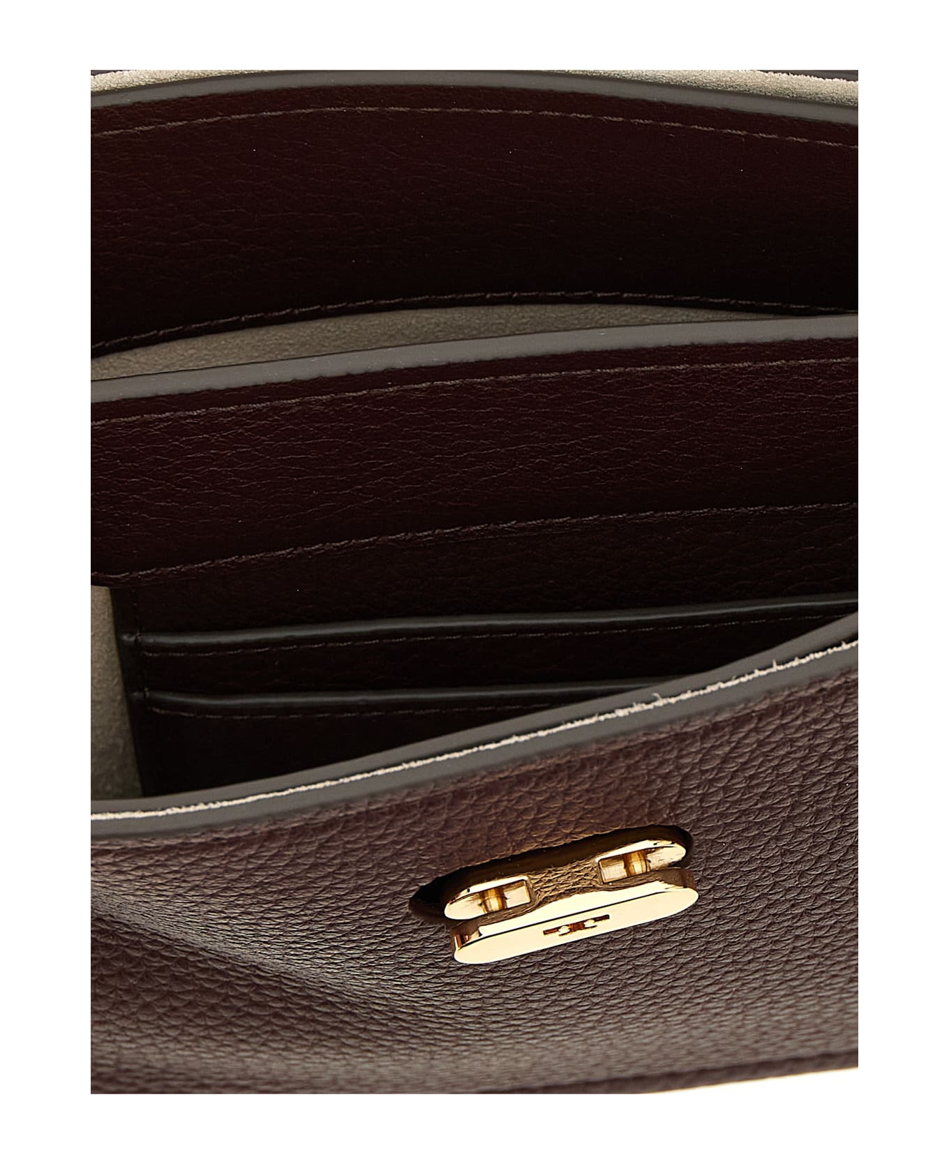 Tory Burch 'lee Radziwill Pebble Mini' Crossbody Bag - Bordeaux