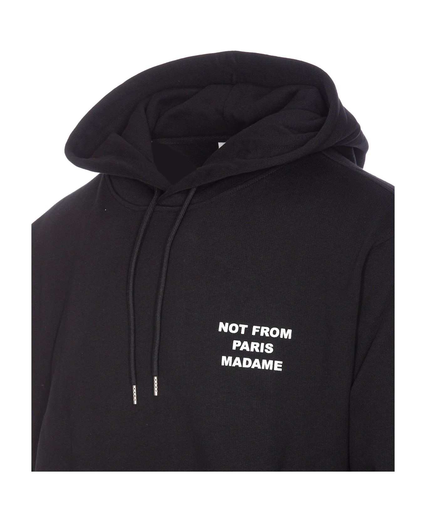 Drôle de Monsieur Le Slogan Hoodie - Black