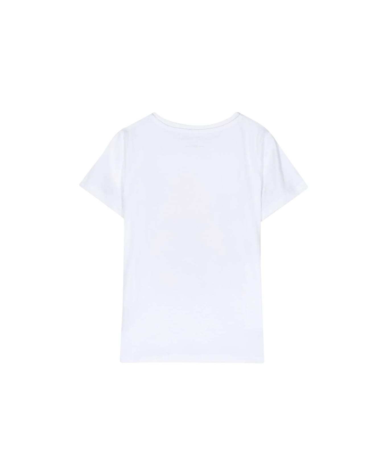 Stella McCartney Kids Mushroom And Flower M/c T-shirt - WHITE