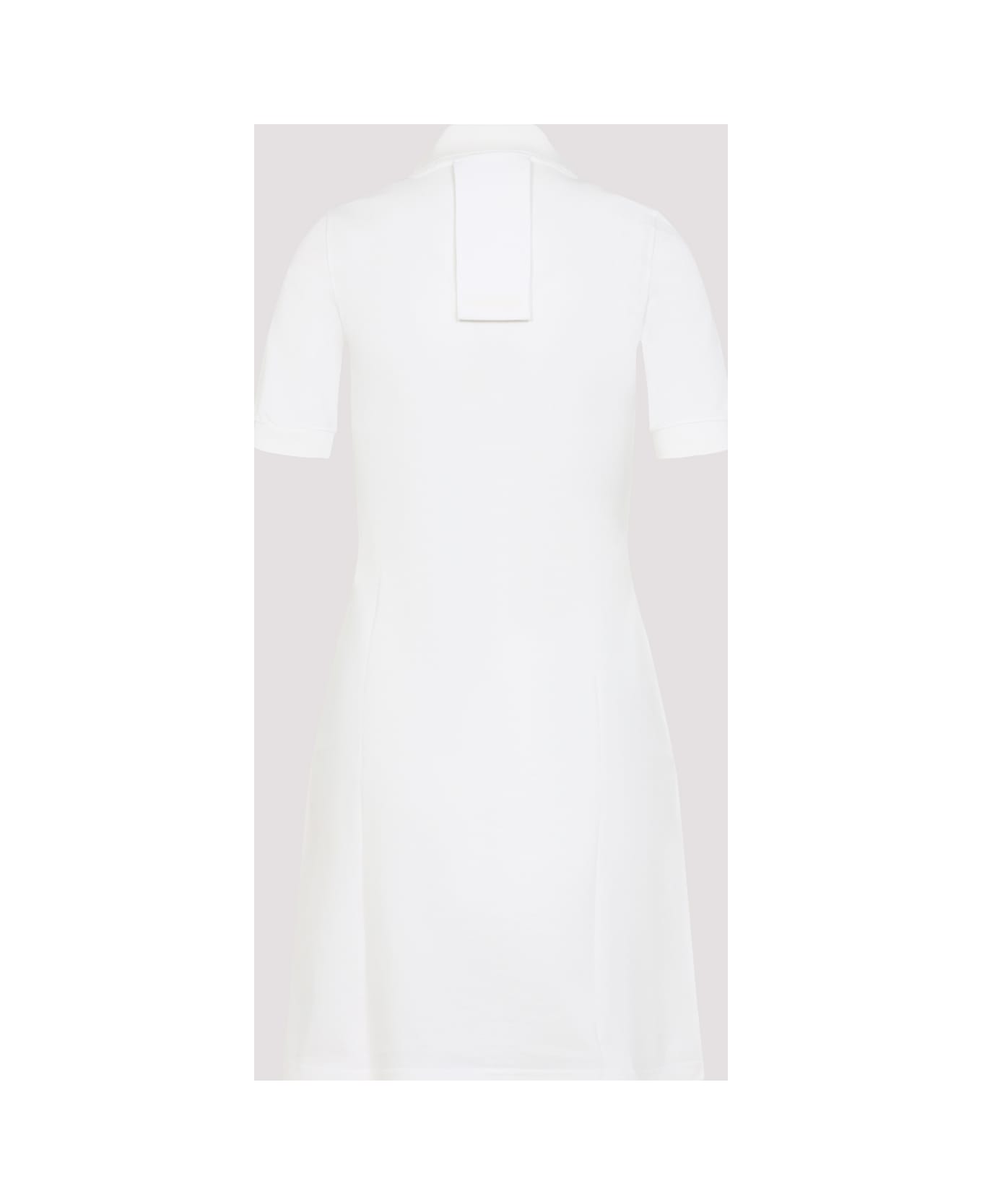 Courrèges Piqué Polo Dress - NATURAL
