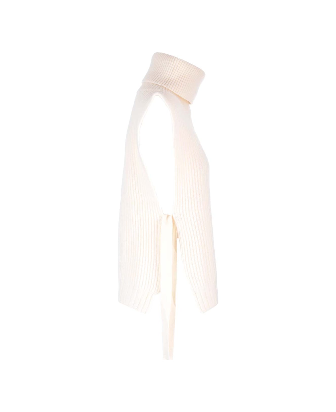 Golden Goose Turtleneck Vest - White