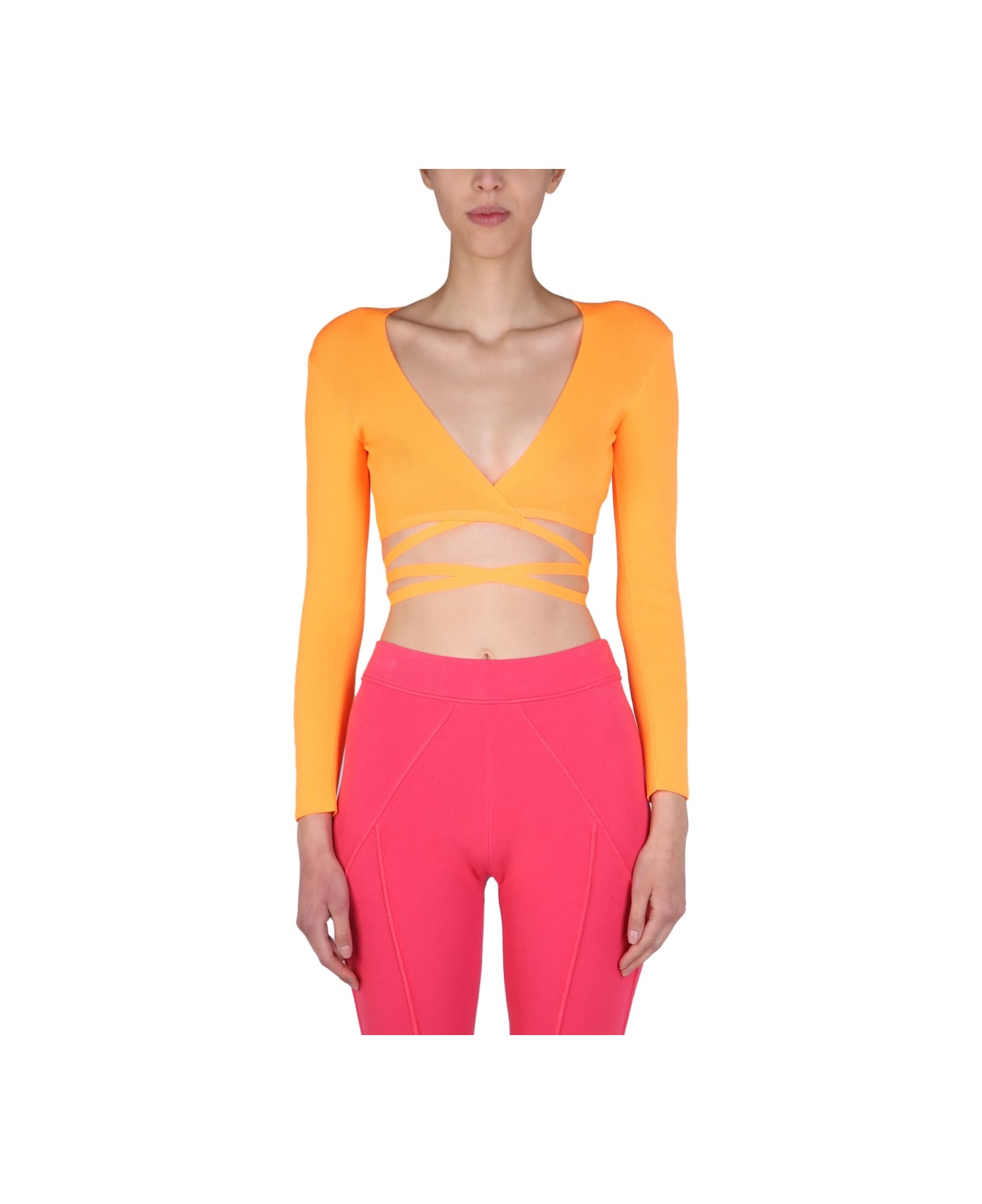 MSGM Top Cropped - ORANGE