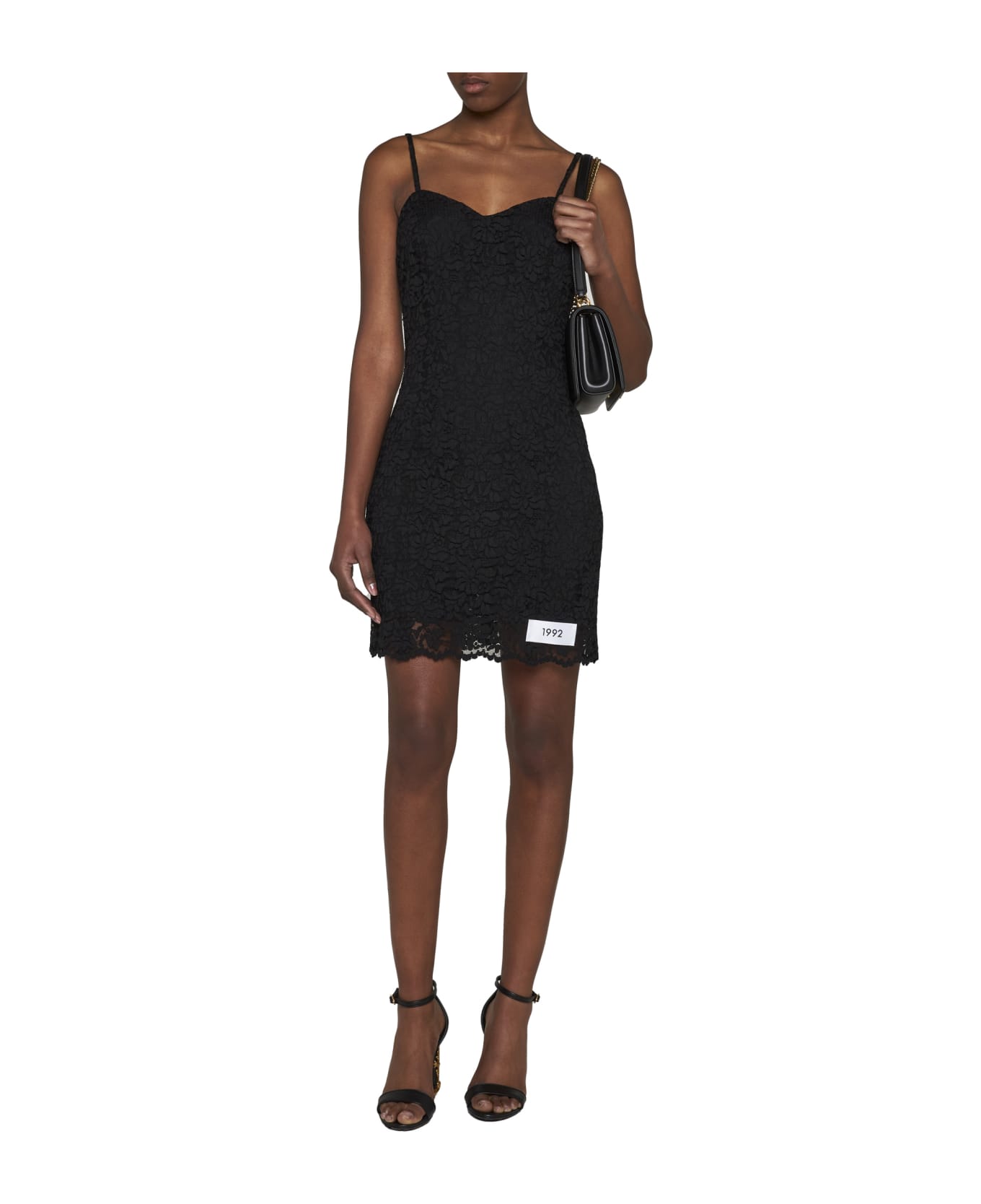 Dolce & Gabbana Lace Mini Dress - black ワンピース＆ドレス