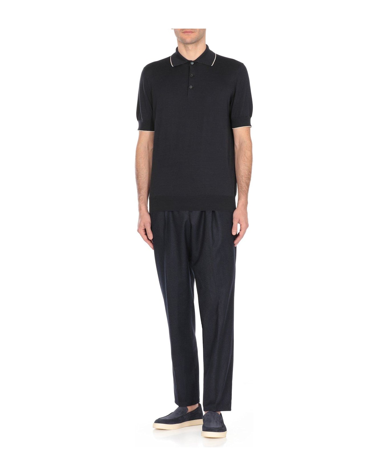 Short Sleeved Polo Shirt - Thumbnail 3