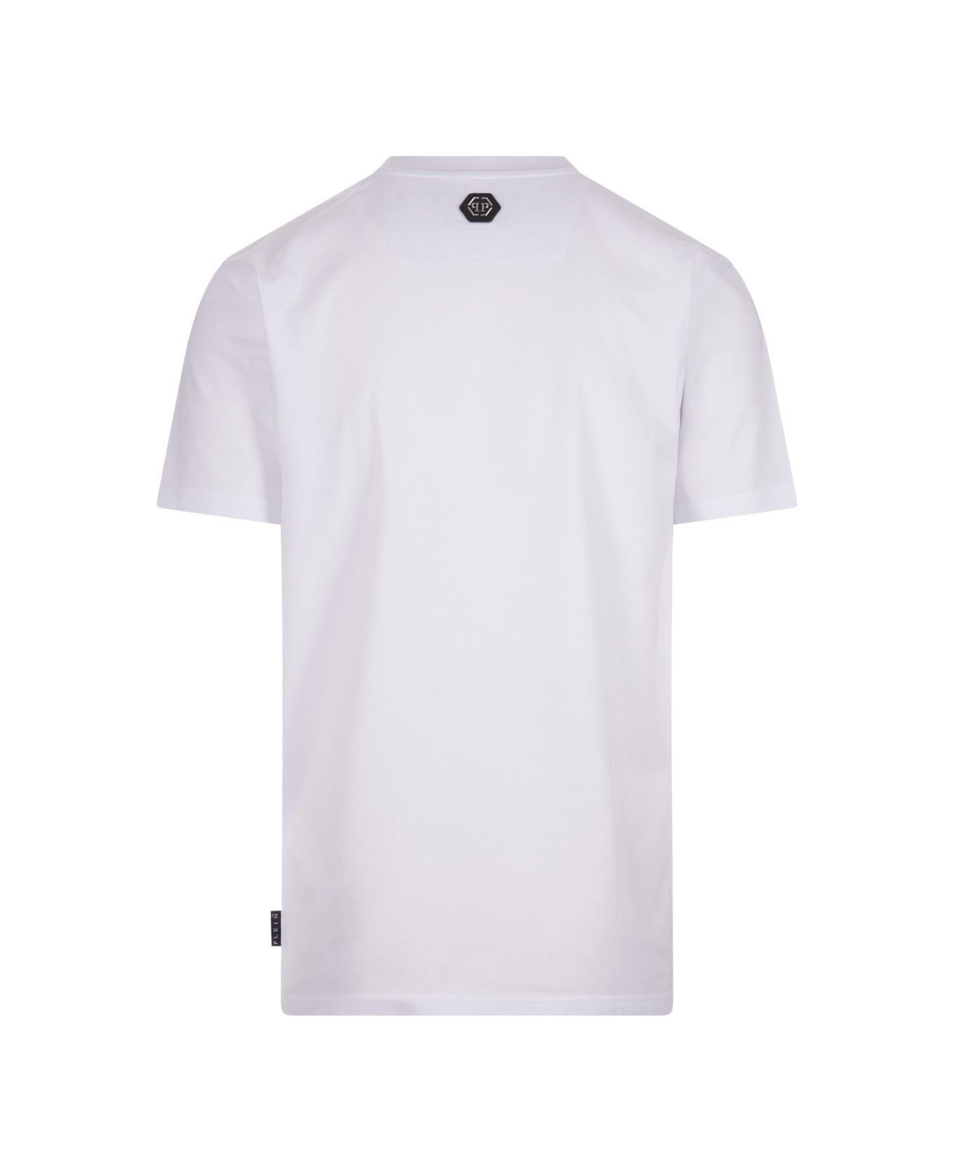 Philipp Plein White T-shirt With Crystals Philipp Plein Tm - White